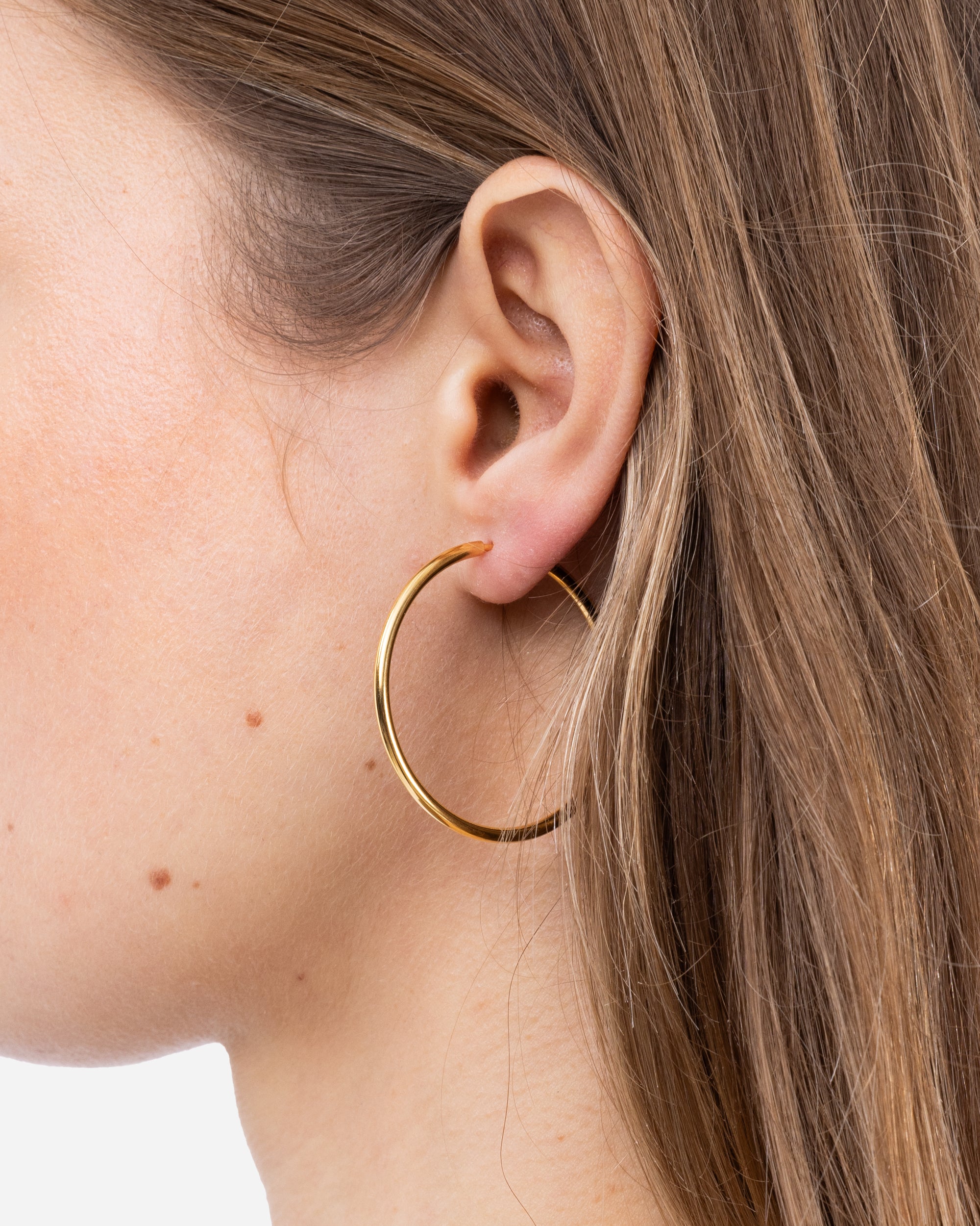 Maria Black Senorita 35 Hoops Goldplated Silver 100701YG-35