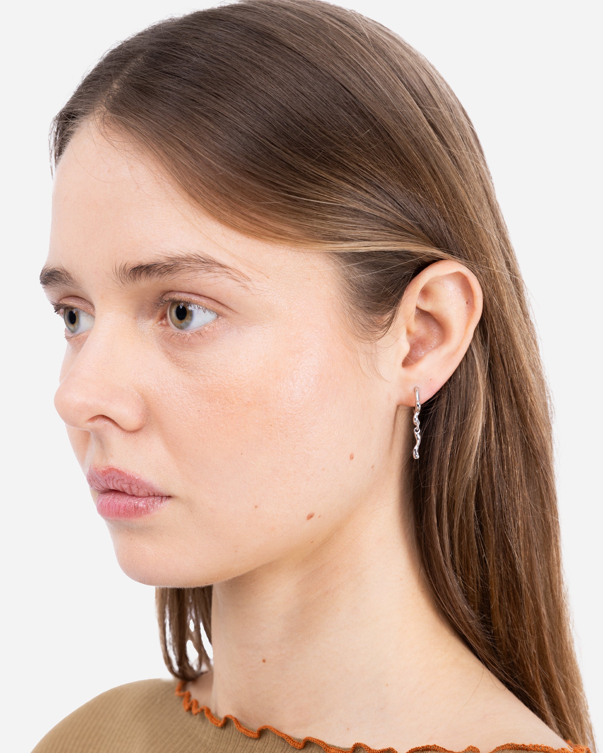 Maria Black Ramen Chu Huggie Silver Silver 101073AG