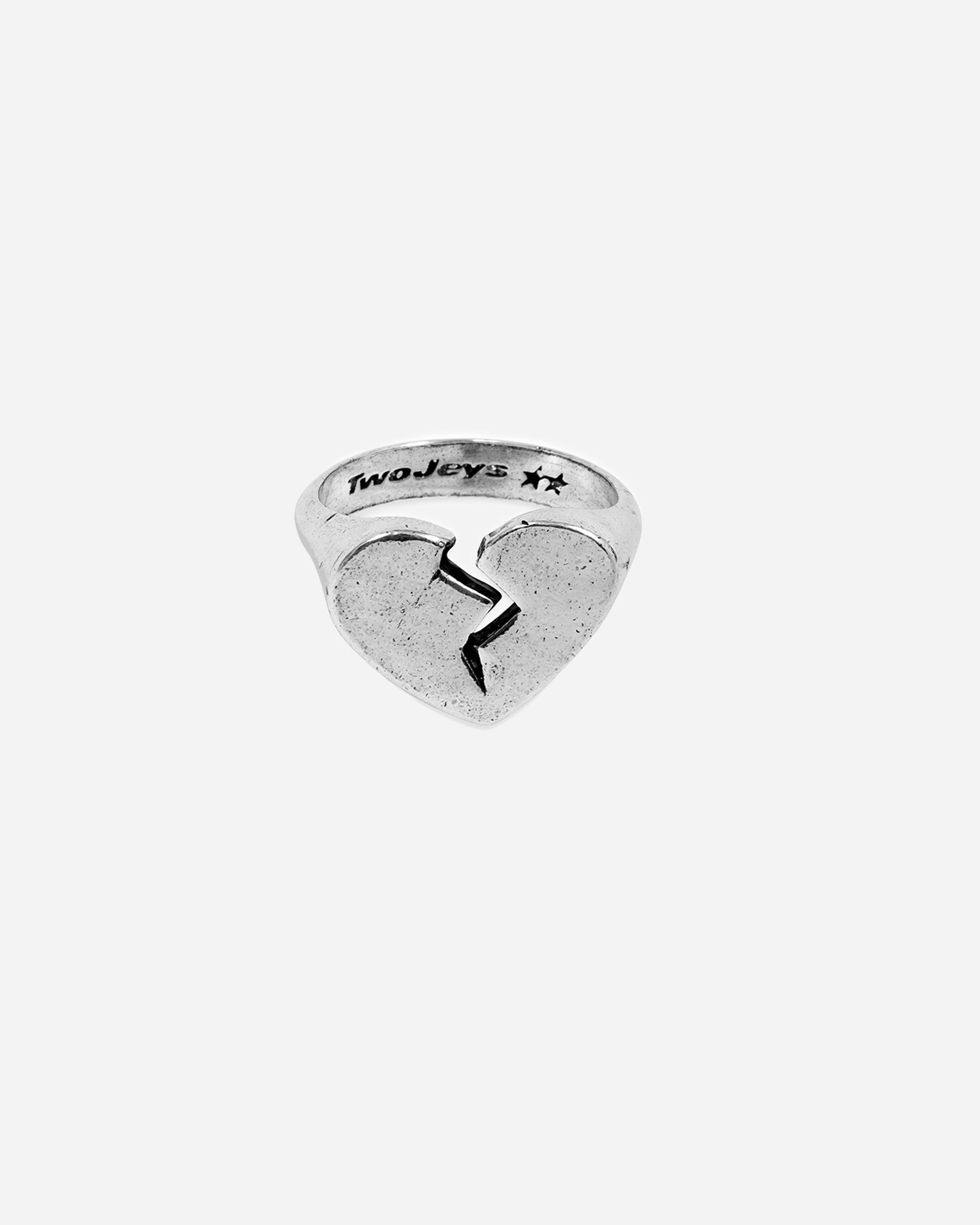 TwoJeys Broken Hart Ring SILVER PLATED 101301001