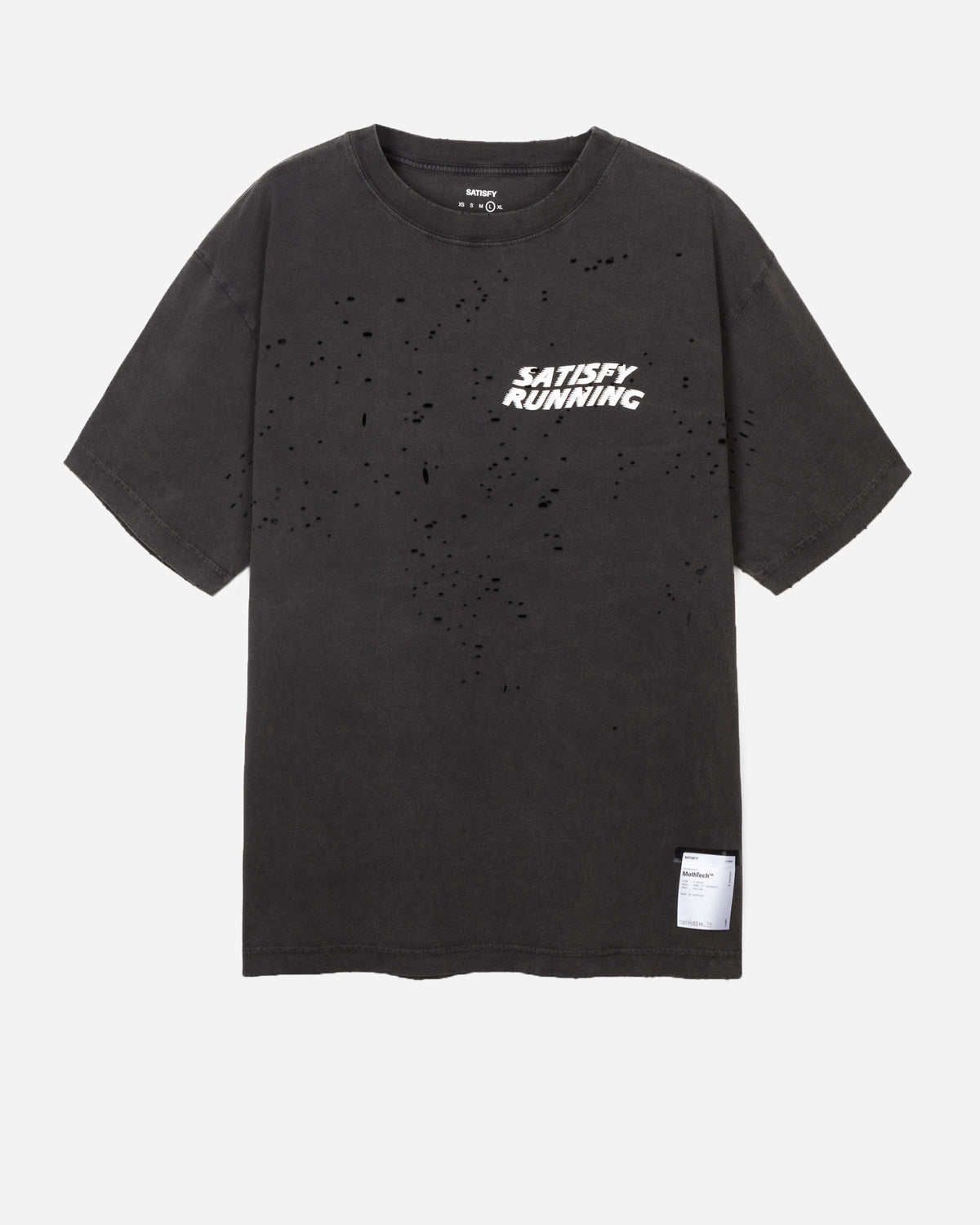 Satisfy MothTech T-Shirt Aged Black WA 11006-00A08