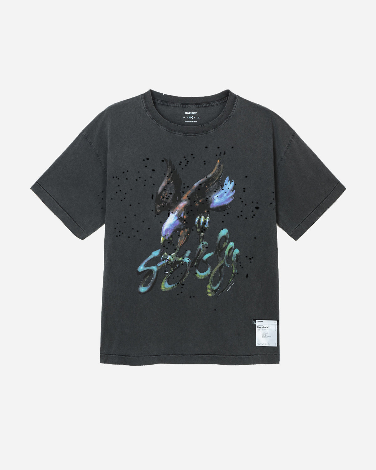 Satisfy MothTech T-Shirt Aged Black Eagle 11006-00A35