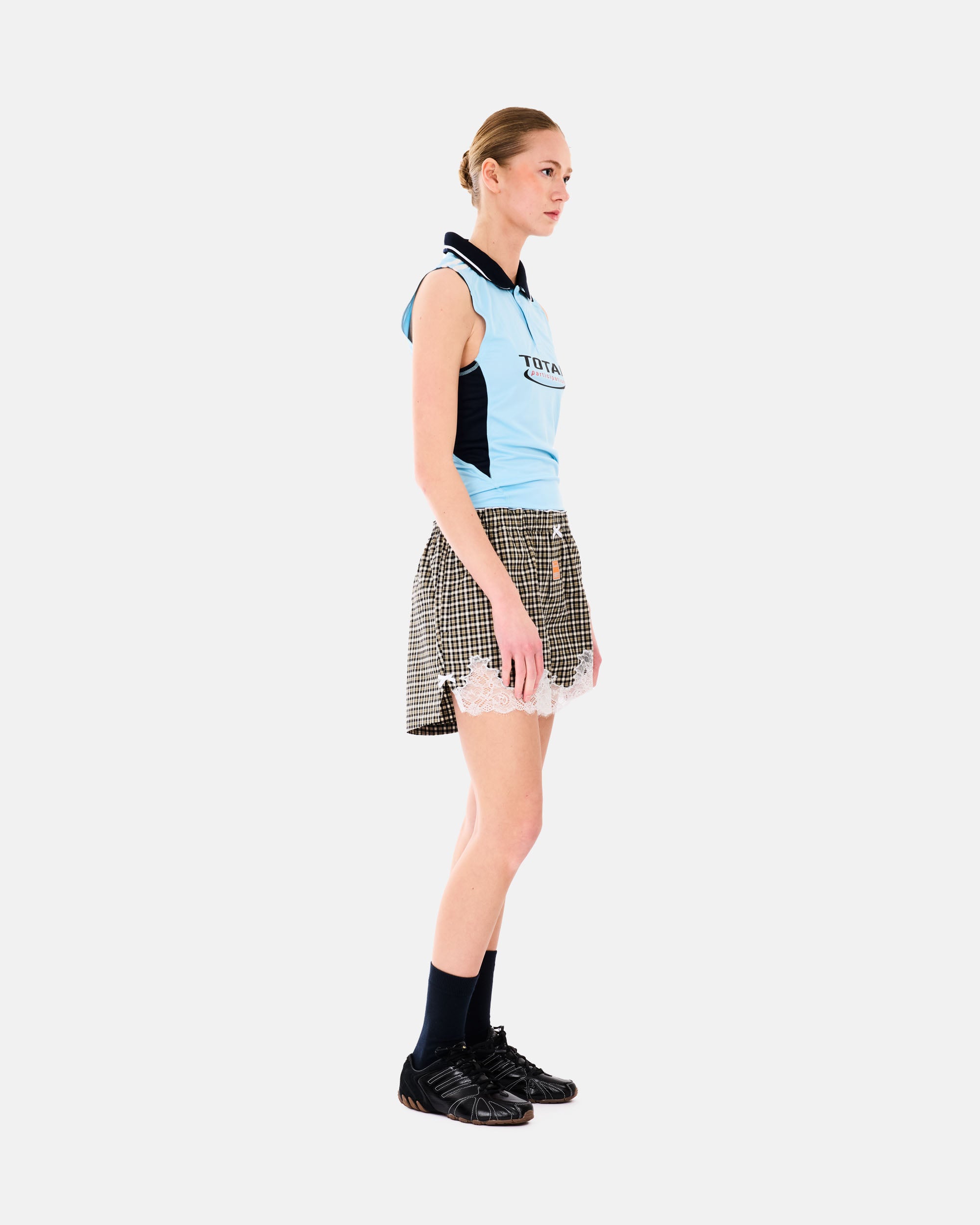 Martine Rose Shrunken Stretch Football Vest BLUE LIGHT BLUE BLU 125JT15523
