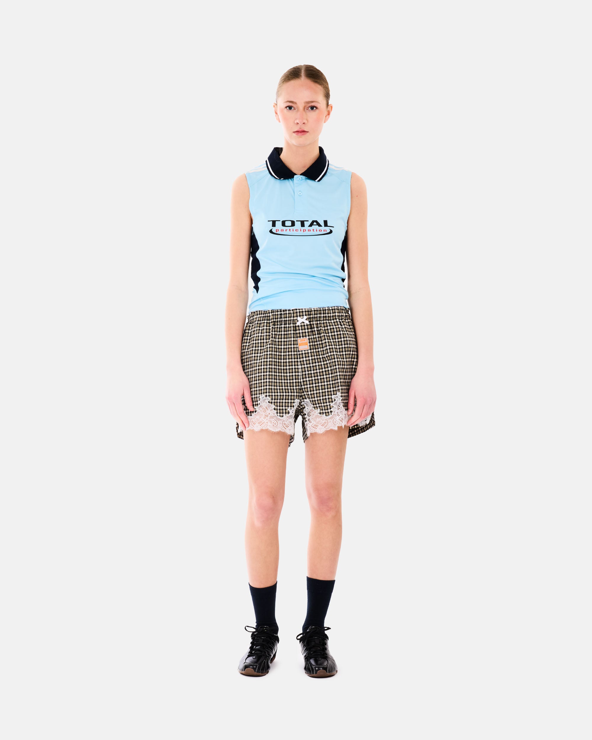 Martine Rose Shrunken Stretch Football Vest BLUE LIGHT BLUE BLU 125JT15523