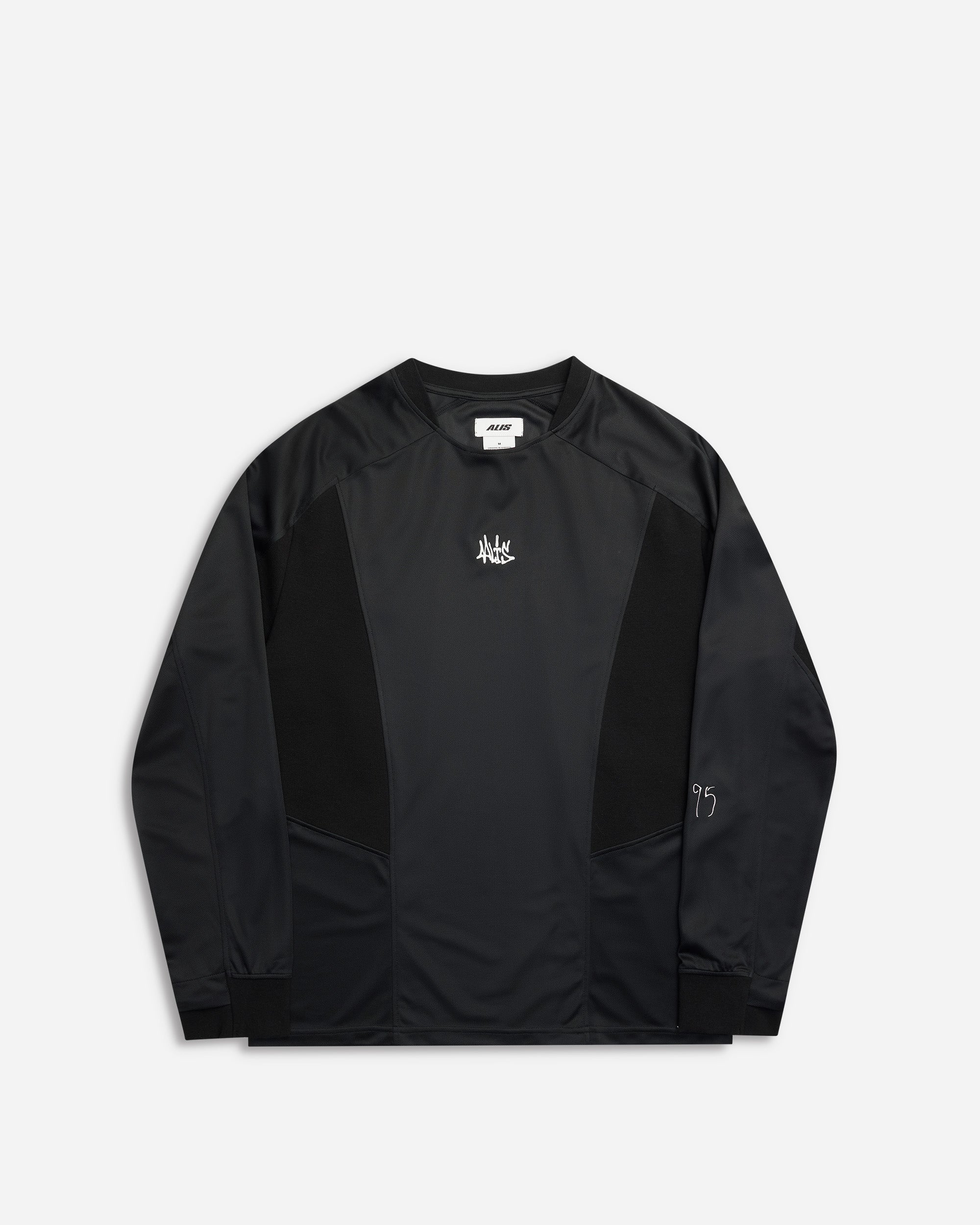 ALIS Nikola Long Sleew Embroidered Logo Black : Black 161-26