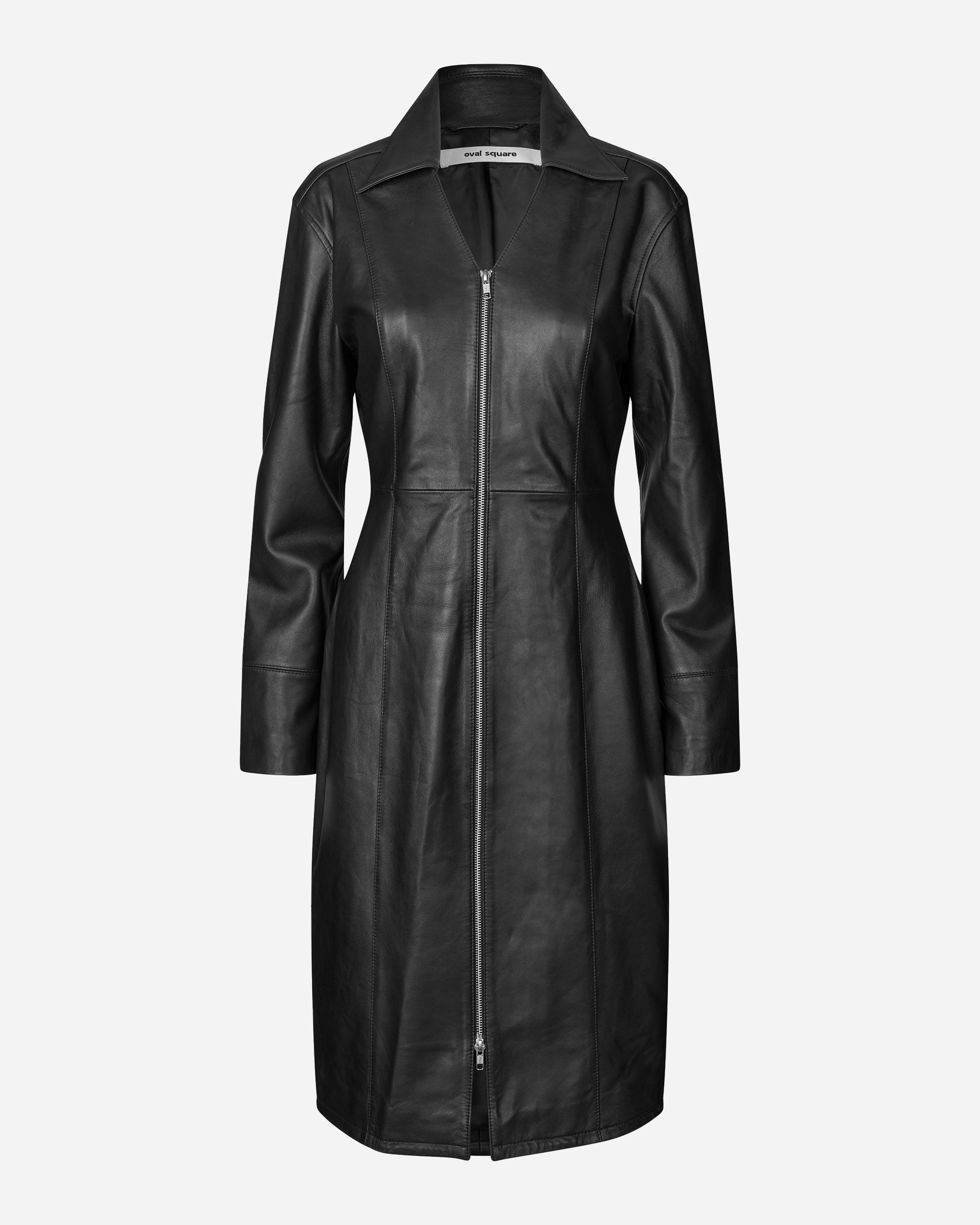 Oval Square Glory Leather Dress Black 20836-8001