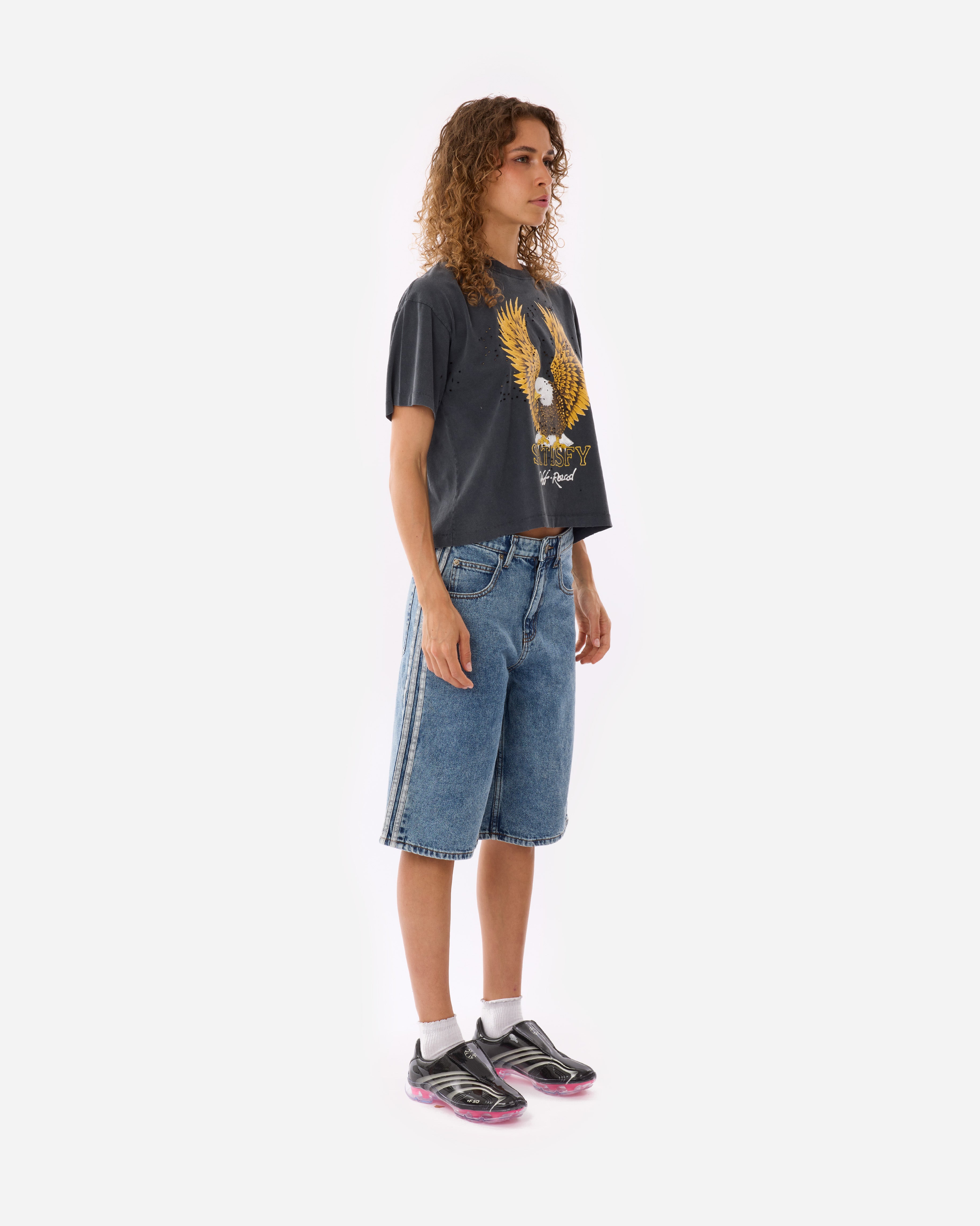 adidas Originals Firebird Shorts WORN BLUE DENIM KS4975