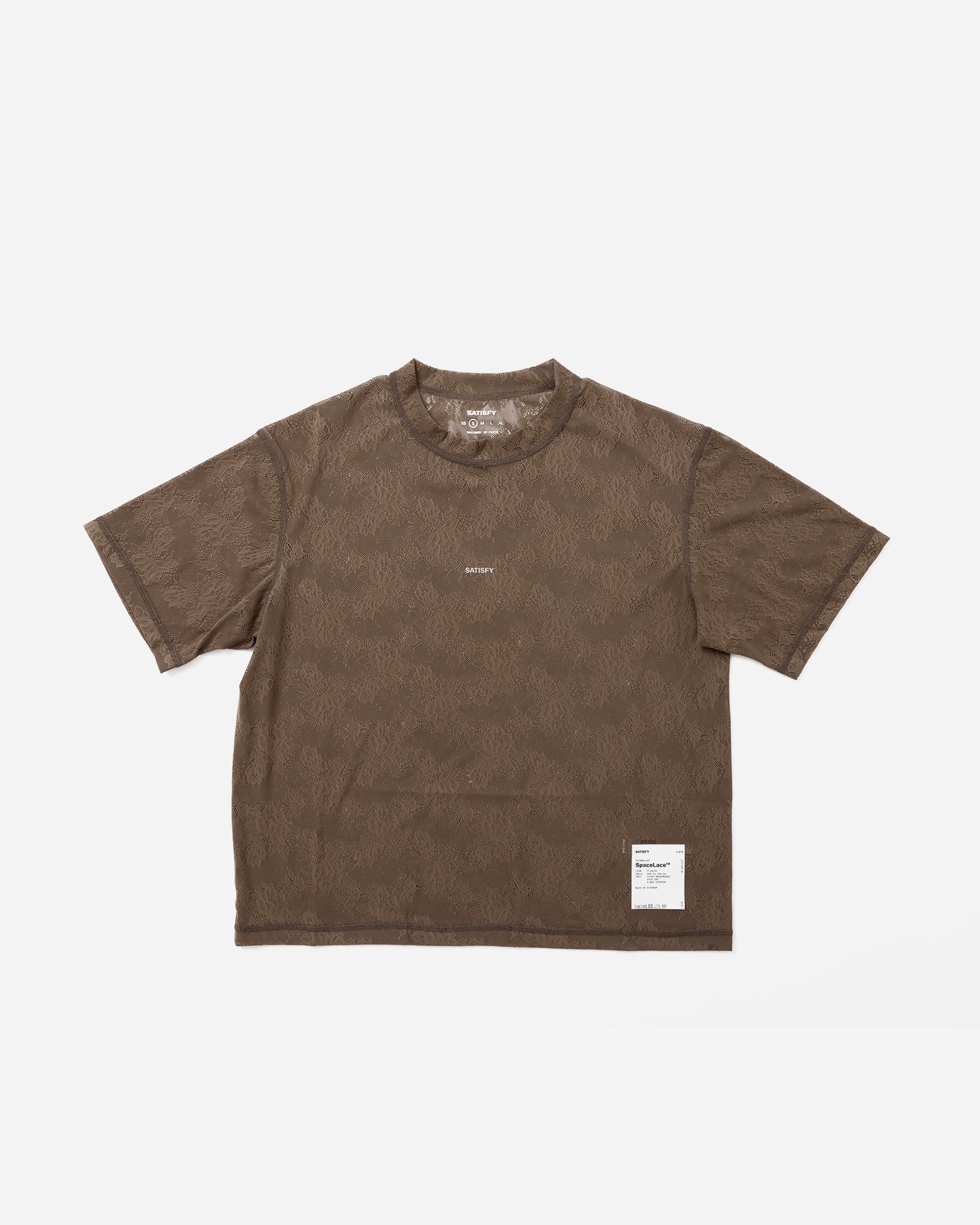 Satisfy Space-Lace T-Shirt Shitake SA 21030-91501