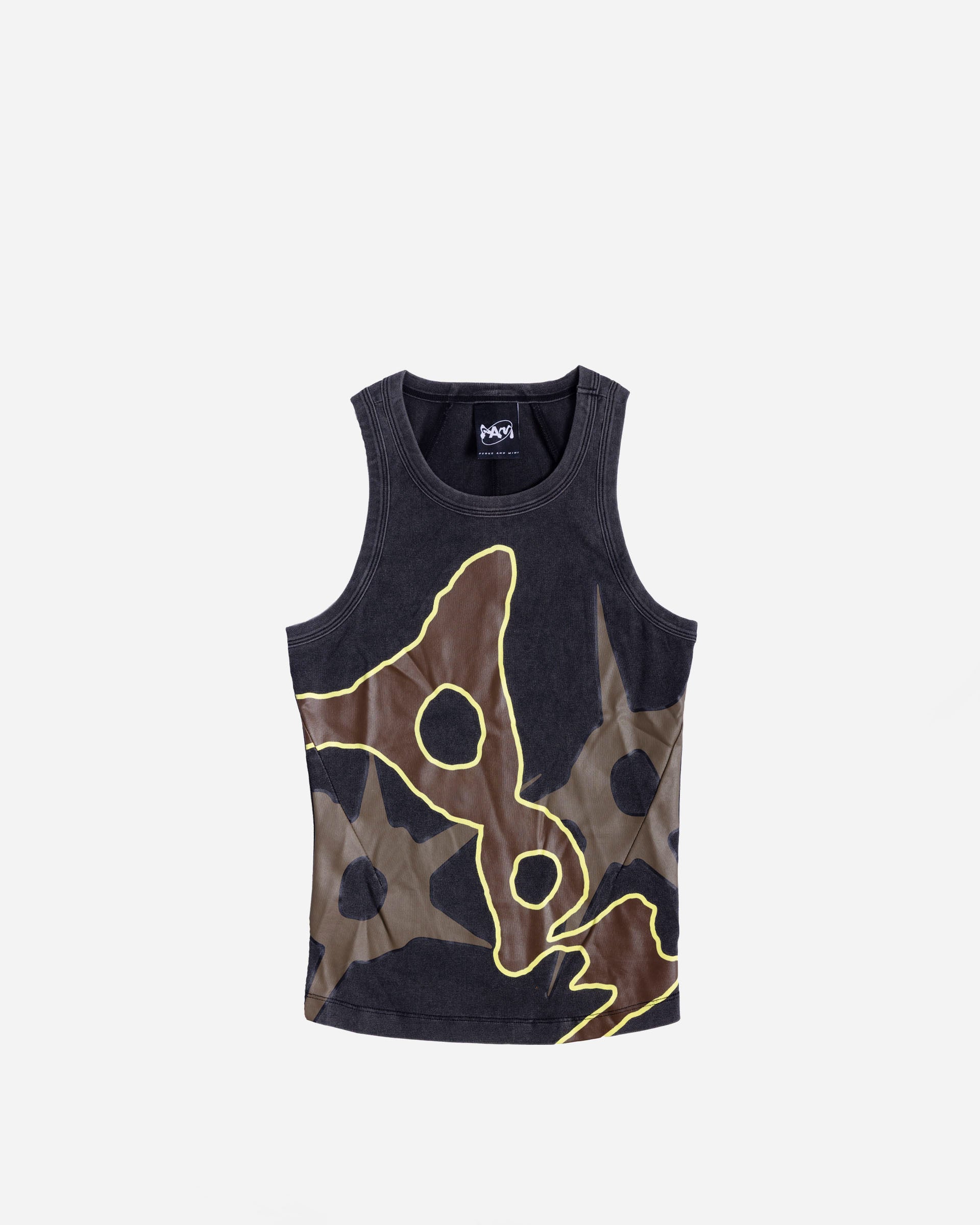 P.A.M. (Perks & Mini) Eclipse Racer Tank BLACK WASH 2203-BLWS