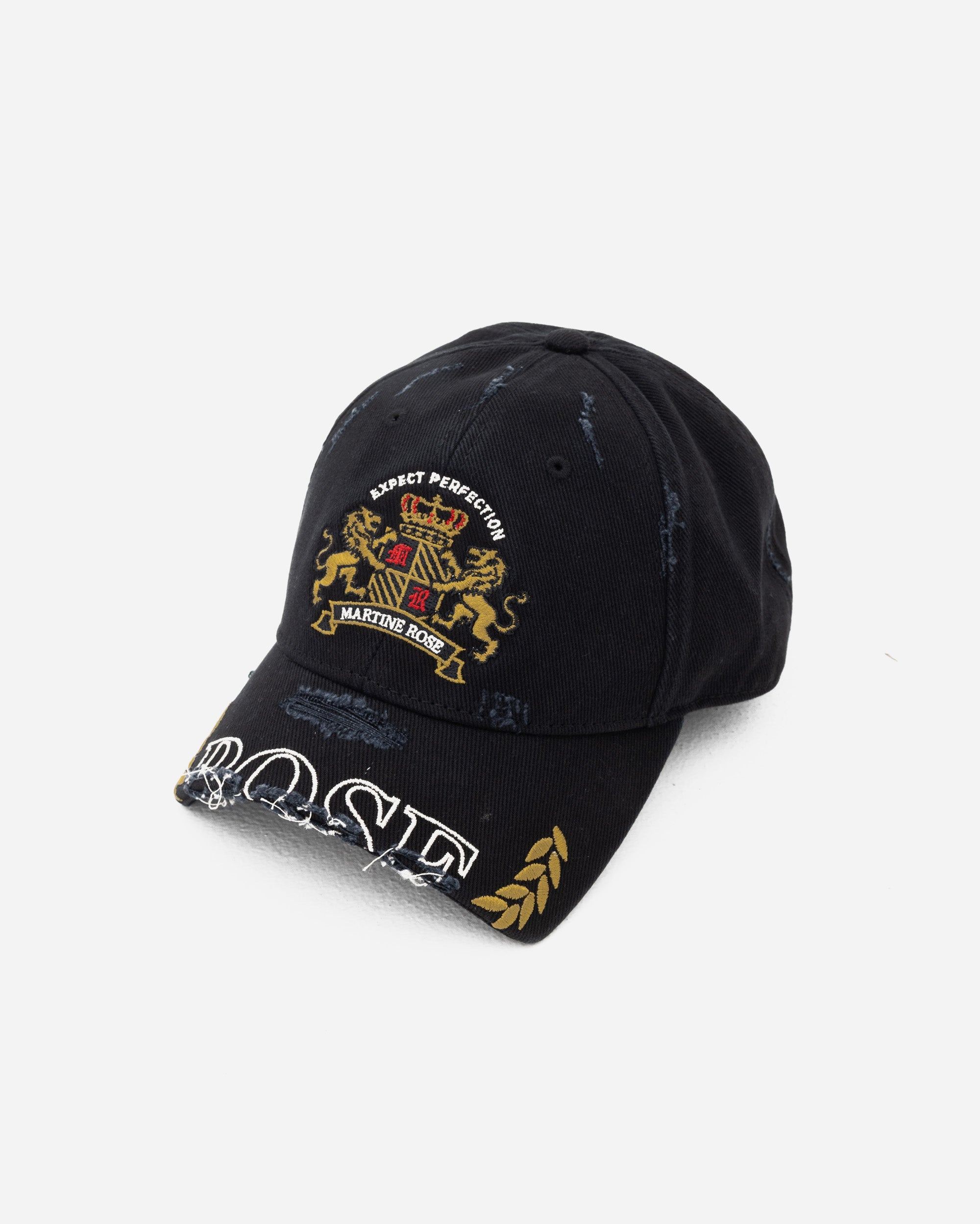 Martine Rose CUT PEAK CAP Black 1254WP13002
