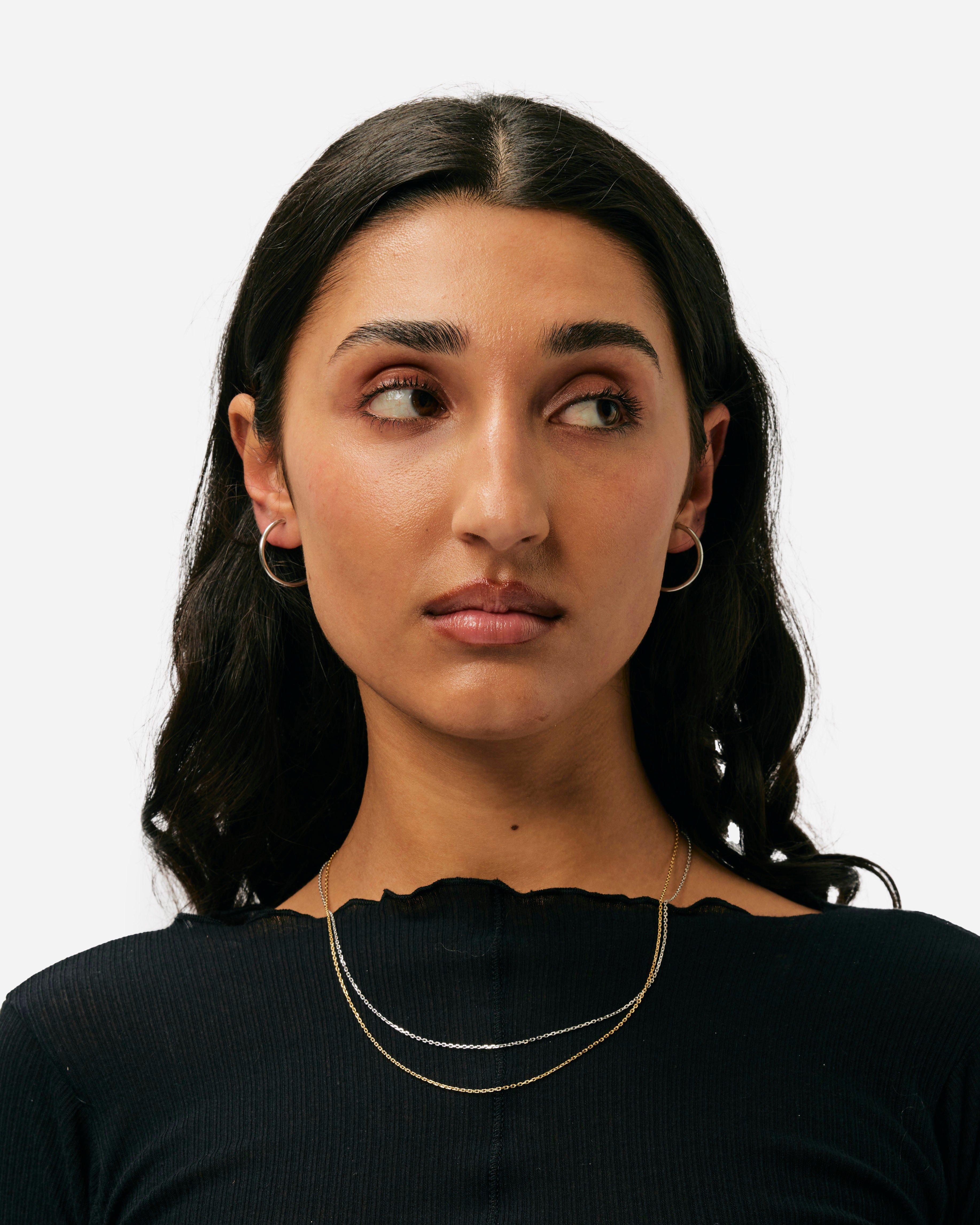 Maria Black Chain 50 Goldplated Silver 300370YG-50