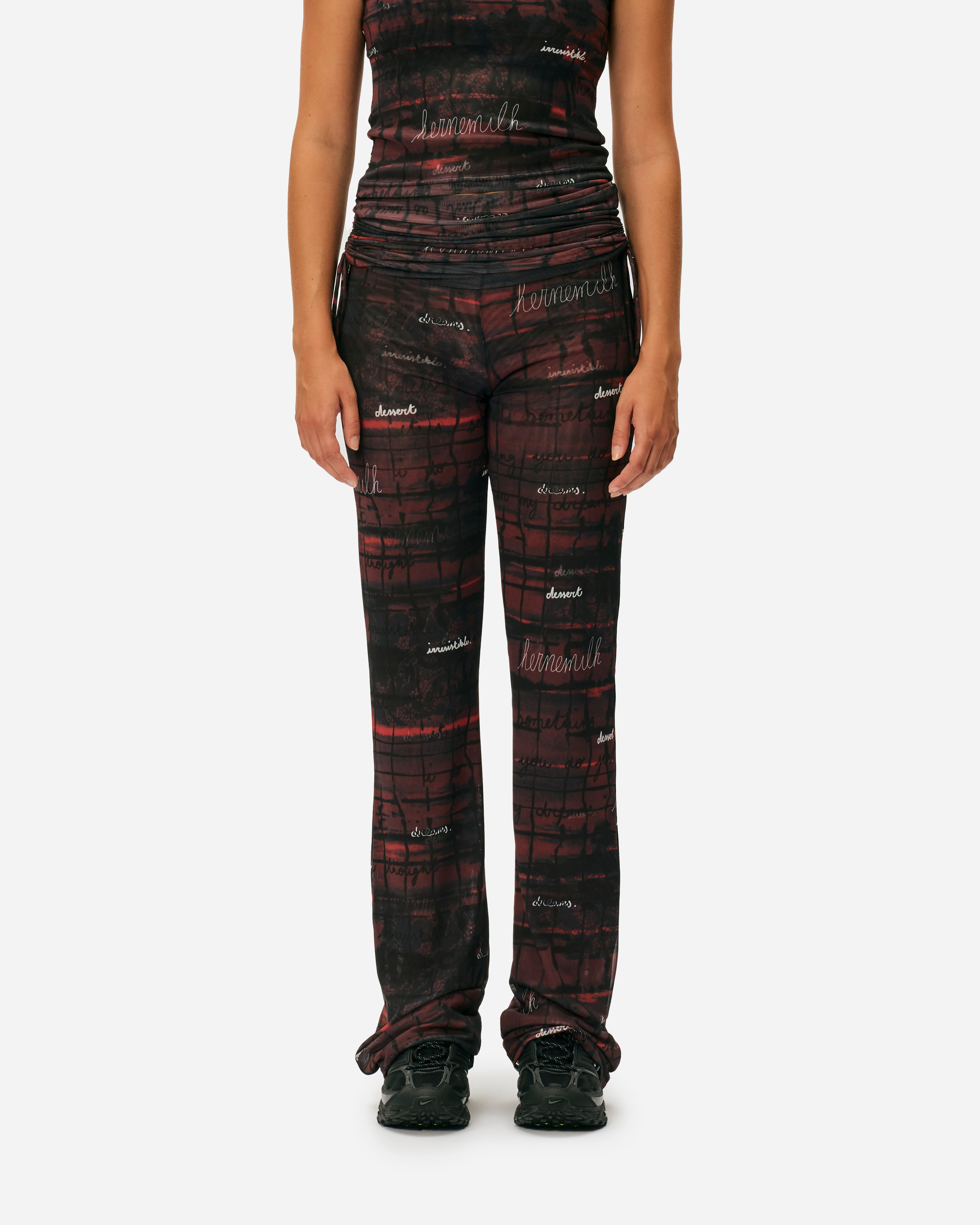 Kernemilk Alga Pants Black/Red Print 30517107