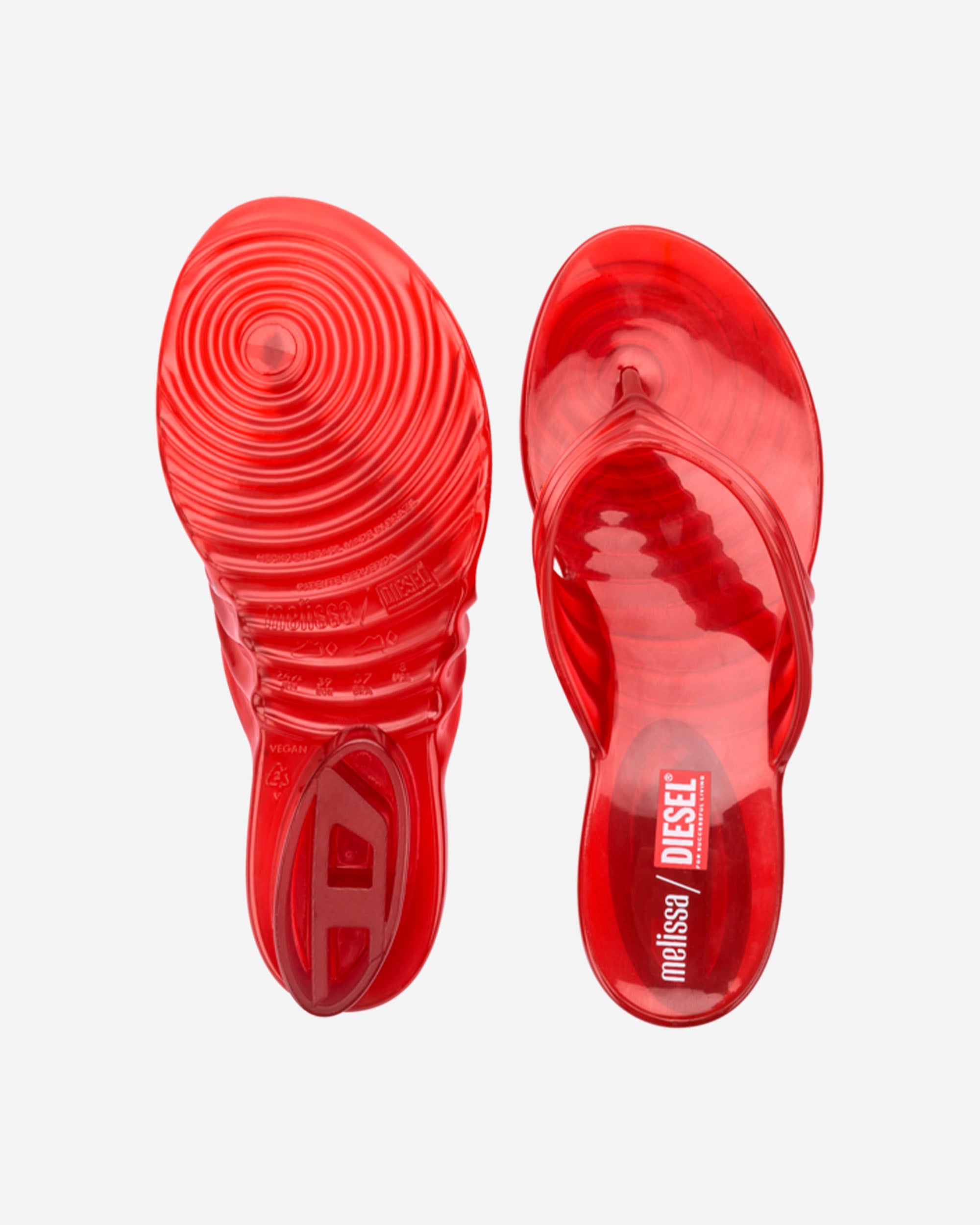 Diesel Melissa x Diesel Quantum Thong TRANSPARENT RED 36151-BP732