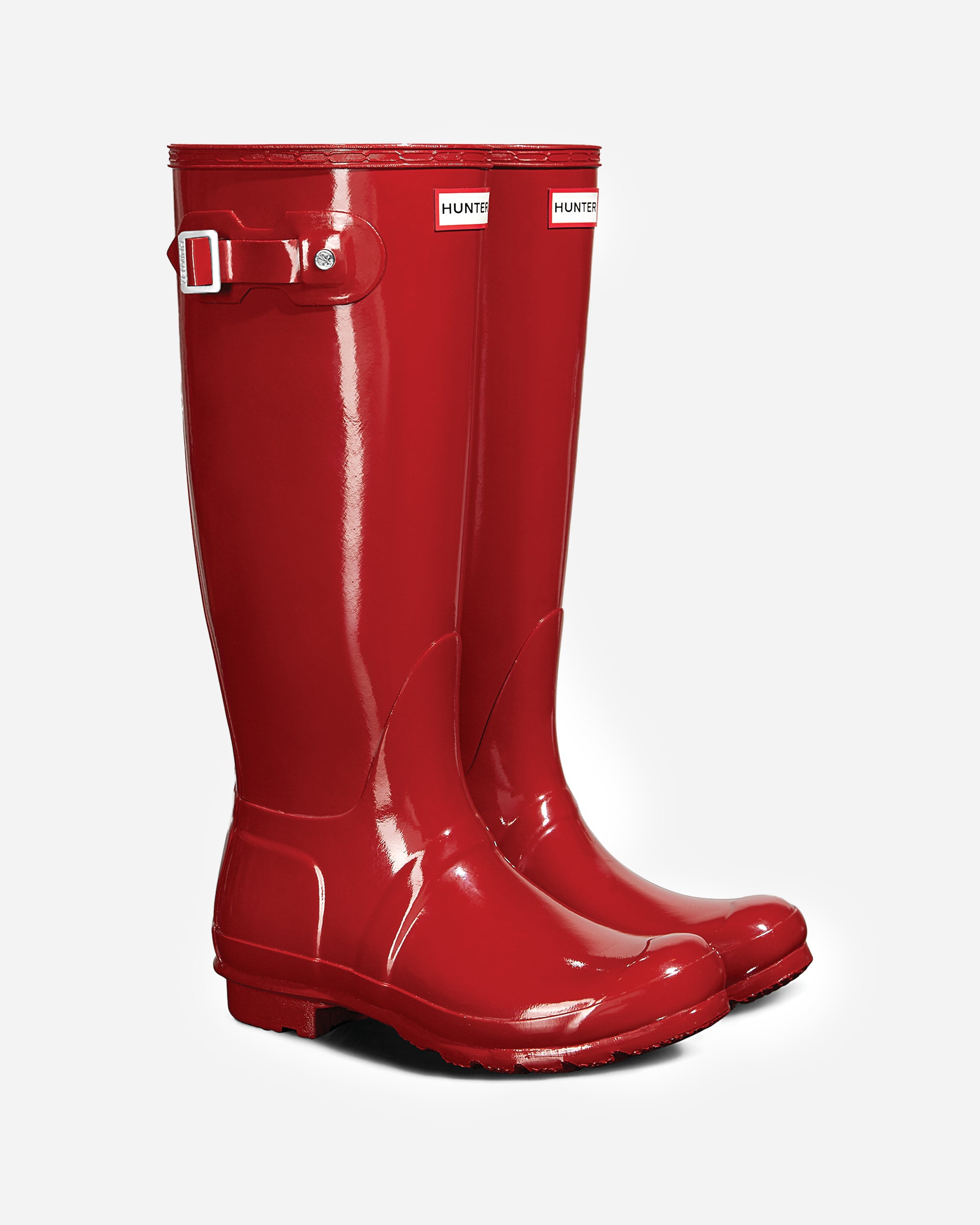 Hunter Original Tall Gloss Boot MILITARY RED WFT1000RGLMLR