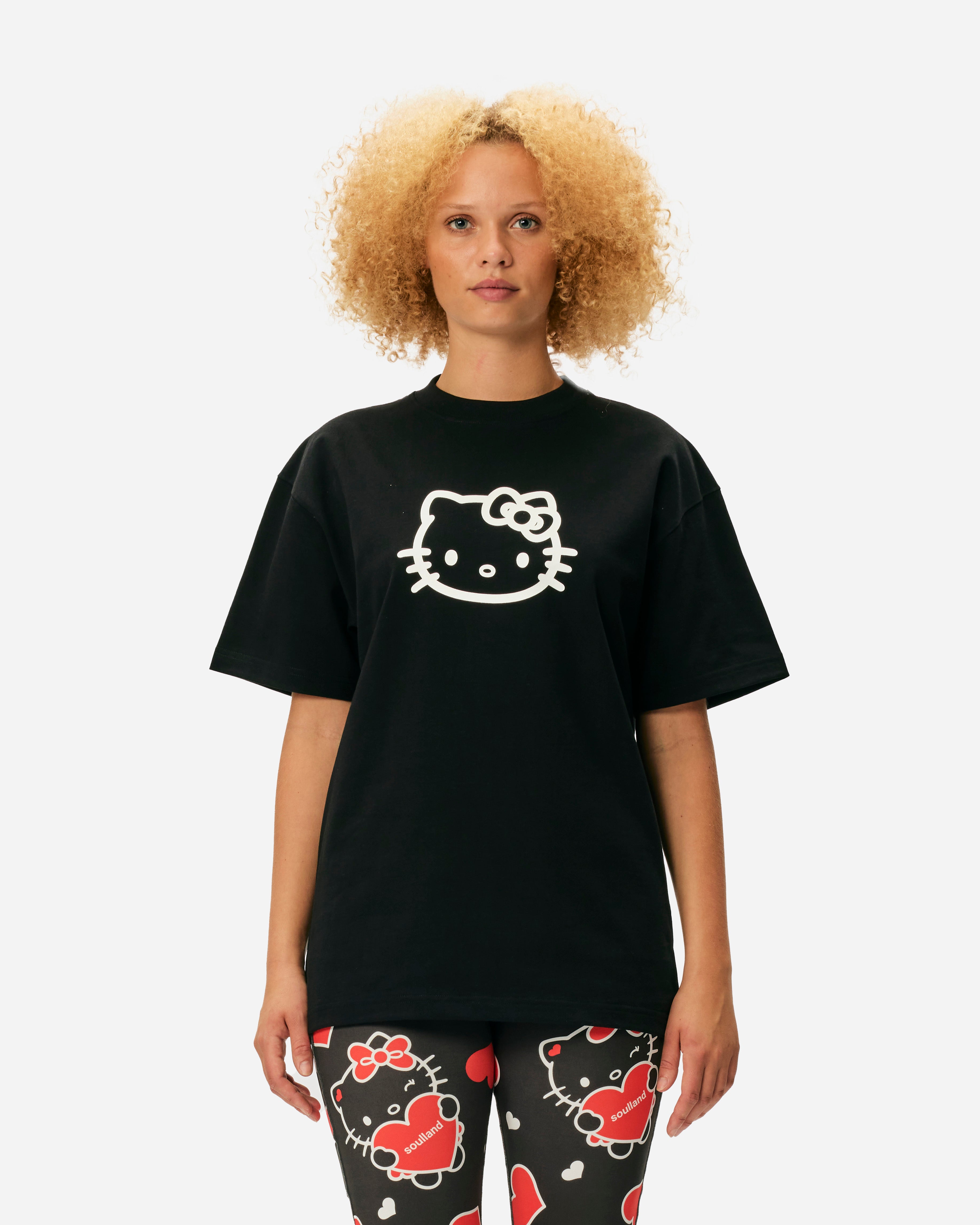 Soulland Soulland x Hello Kitty Kai T-Shirt Black 41086-1262-BLK