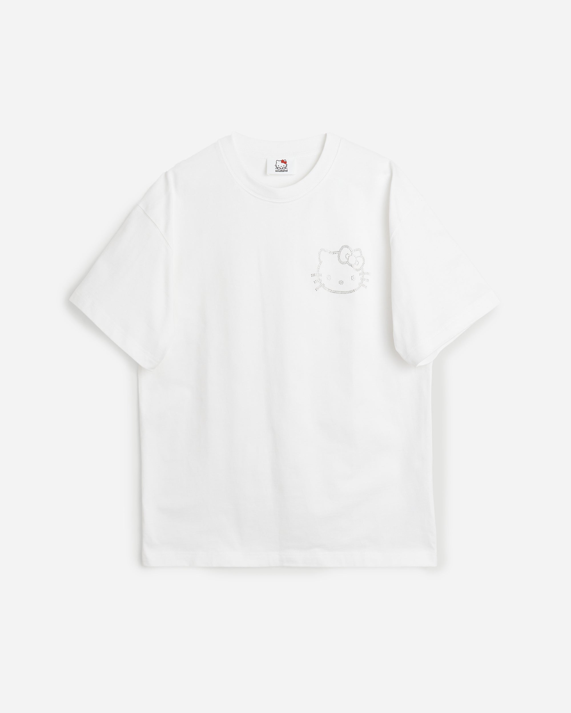 Soulland Soulland x Hello Kitty Logo Kai T-Shirt White 41087-1262-WHT