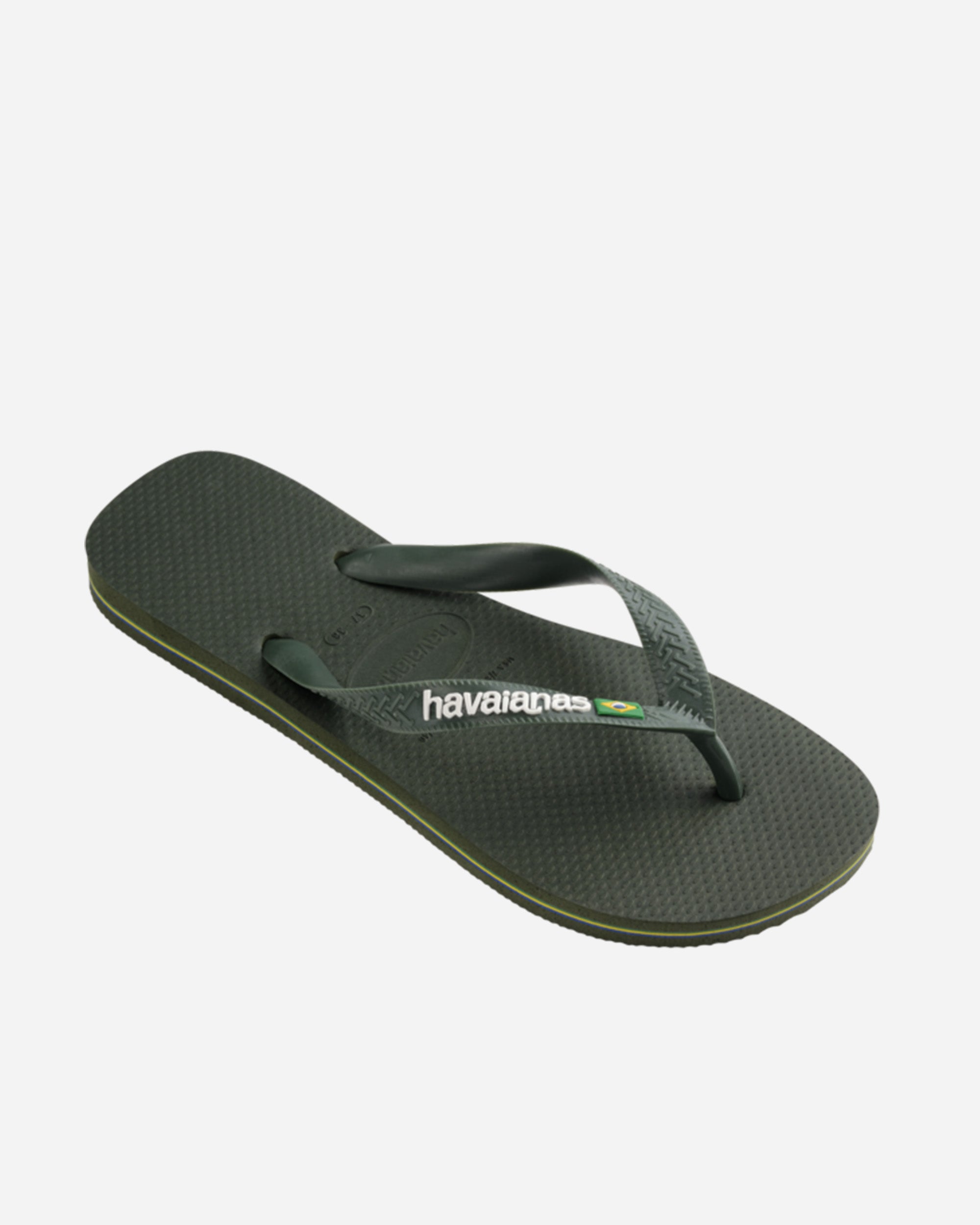 Havaianas Brasil Logo GREEN OLIVE/GREEN OLIVE 4110850.5983