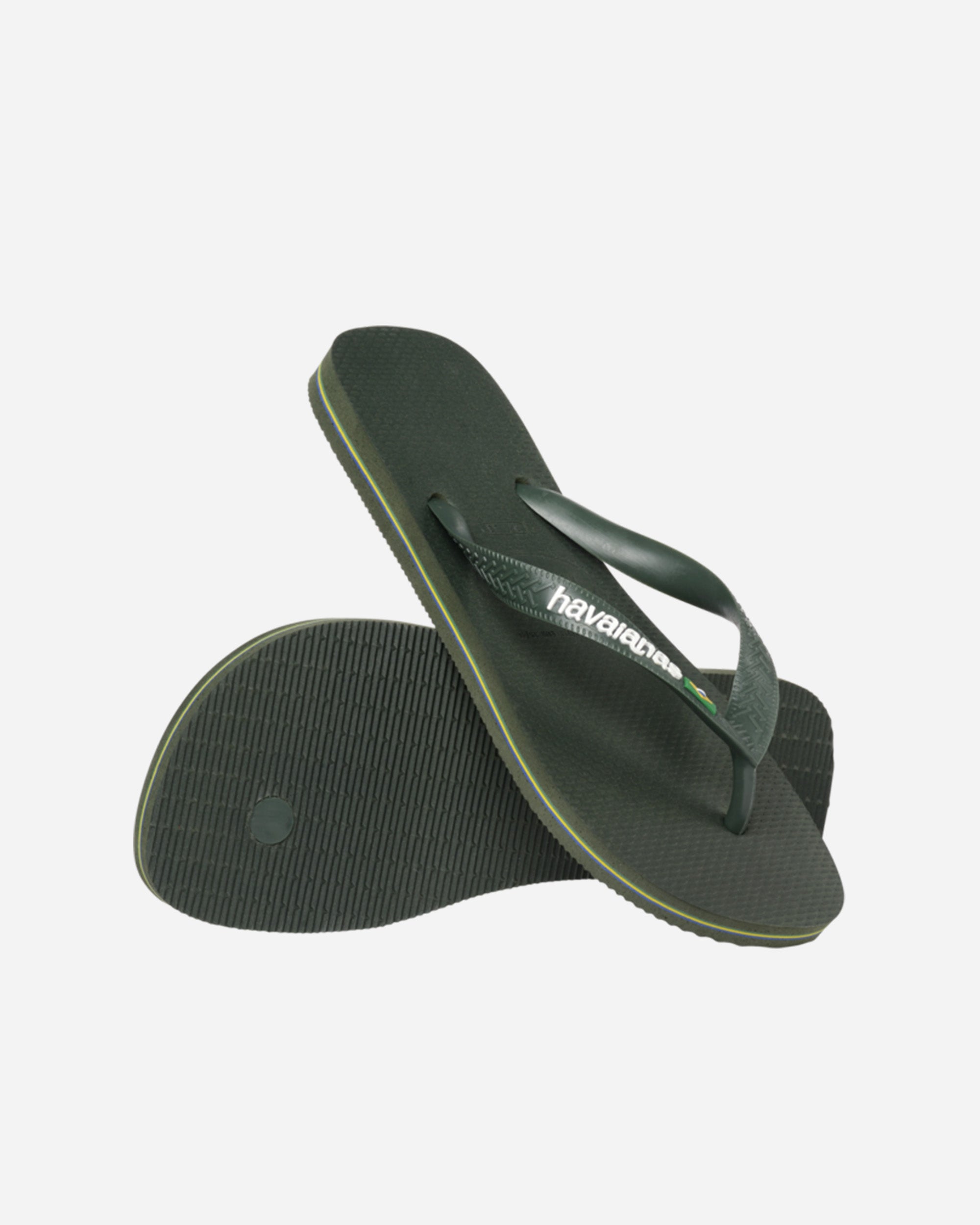 Havaianas Brasil Logo GREEN OLIVE/GREEN OLIVE 4110850.5983