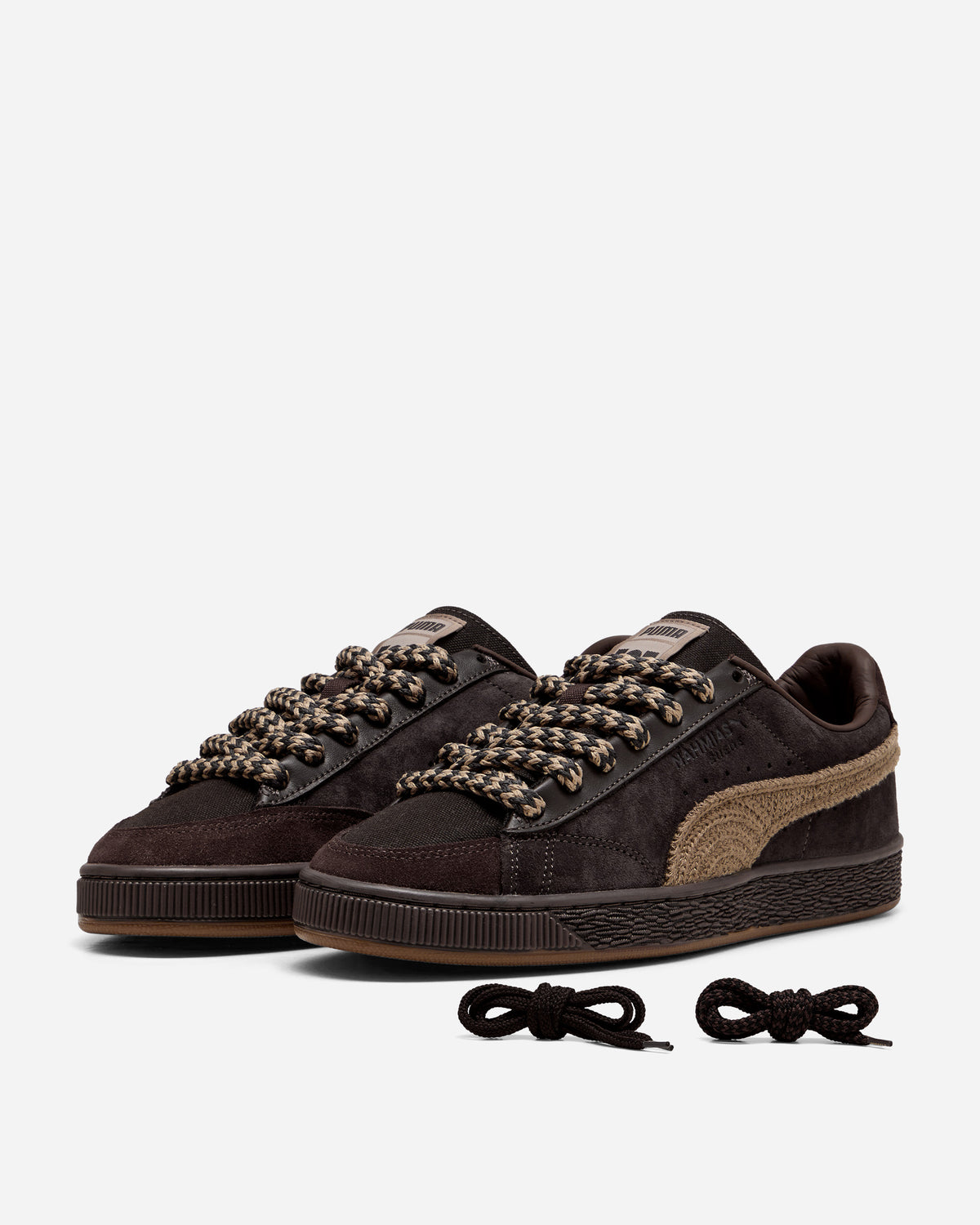 Puma Puma x Nahmias Suede Crochet SB Espresso Bean-Burnt Sand 41152205