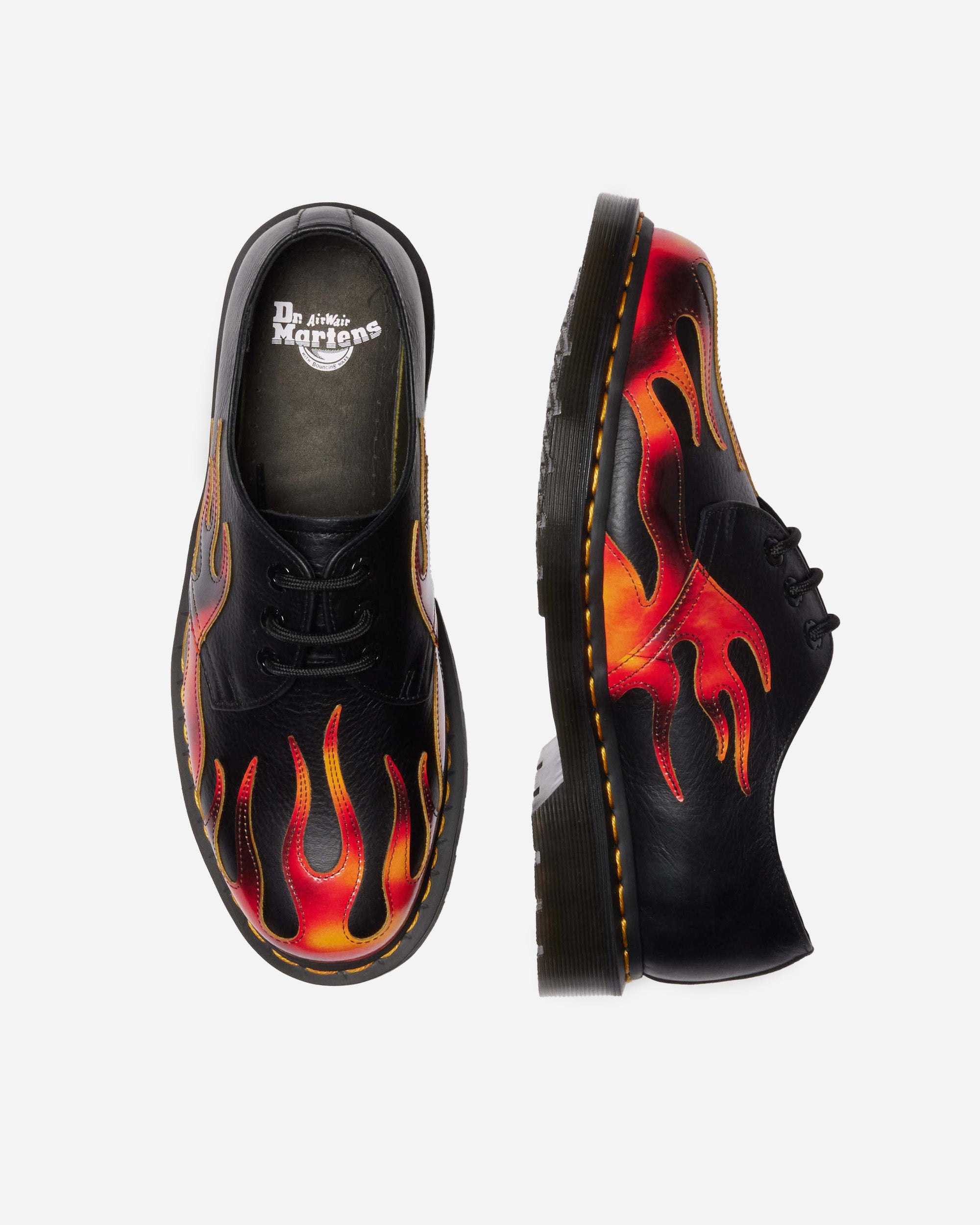 Dr. Martens 1461 Flame Black+Vibrant Red 41604001