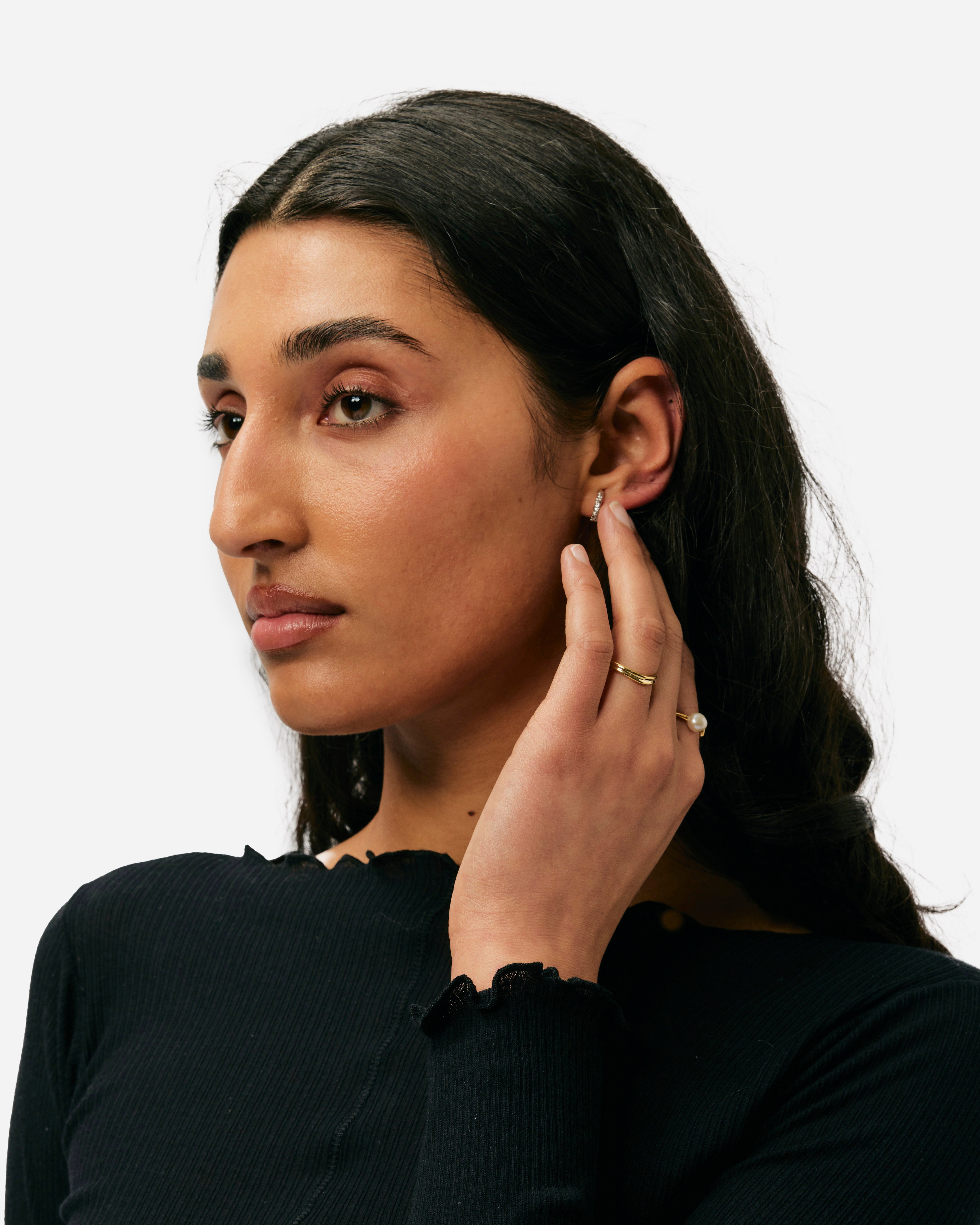 Maria Black Moonshine Ring Goldplated Silver 500383YG