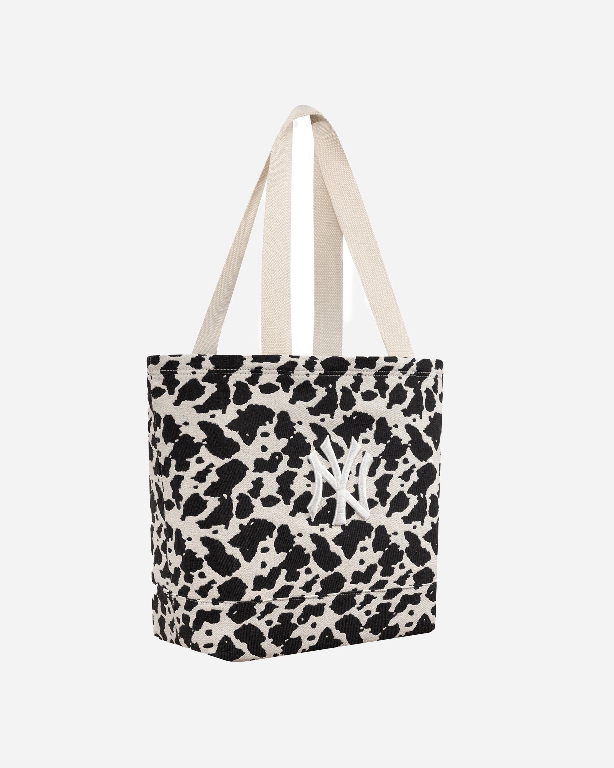 New Era Cow Jacquard Tote Bag Neyyan LIGHT BEIGE 60771254