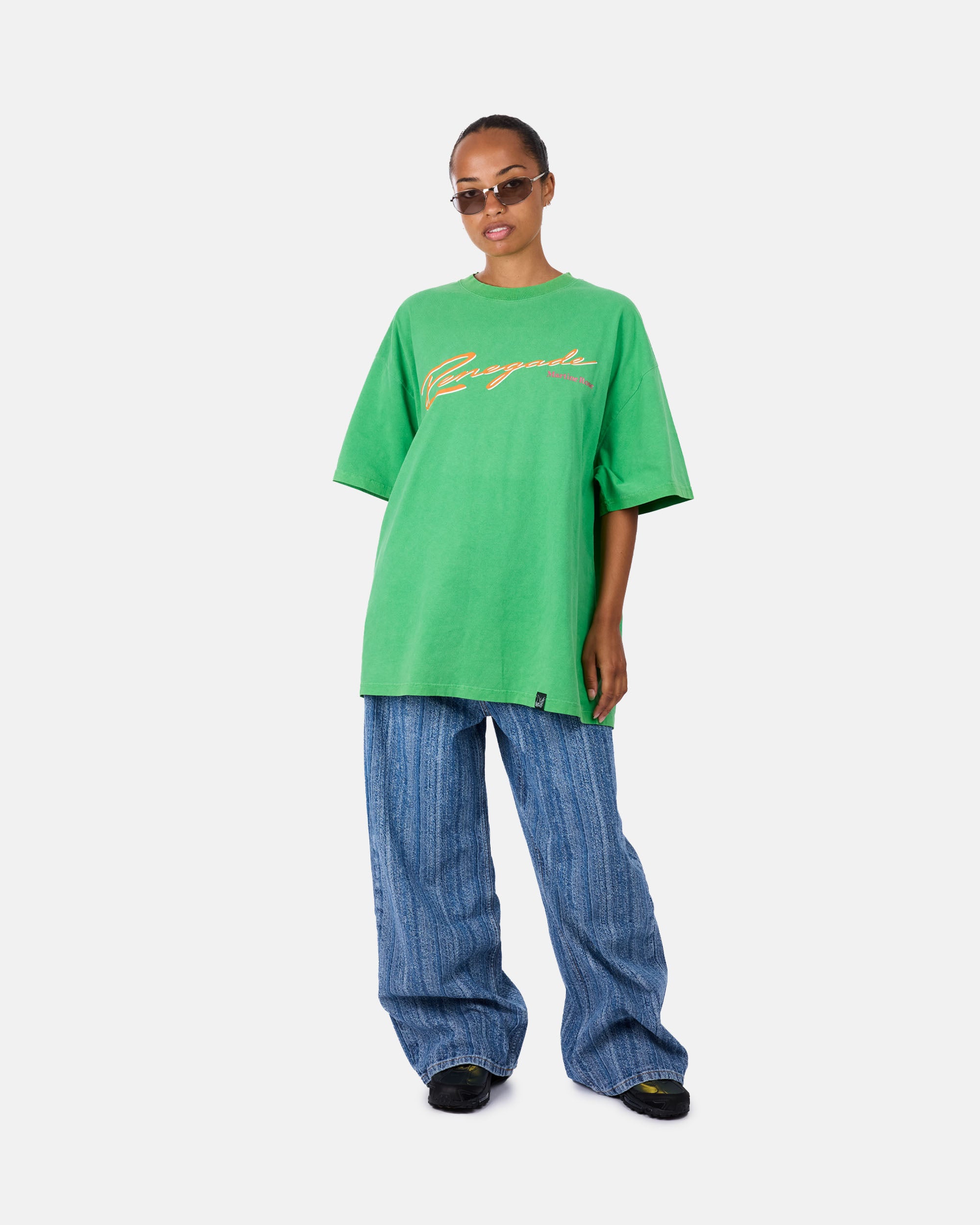 Martine Rose Oversized T-shirt GREEN 621JE01400H