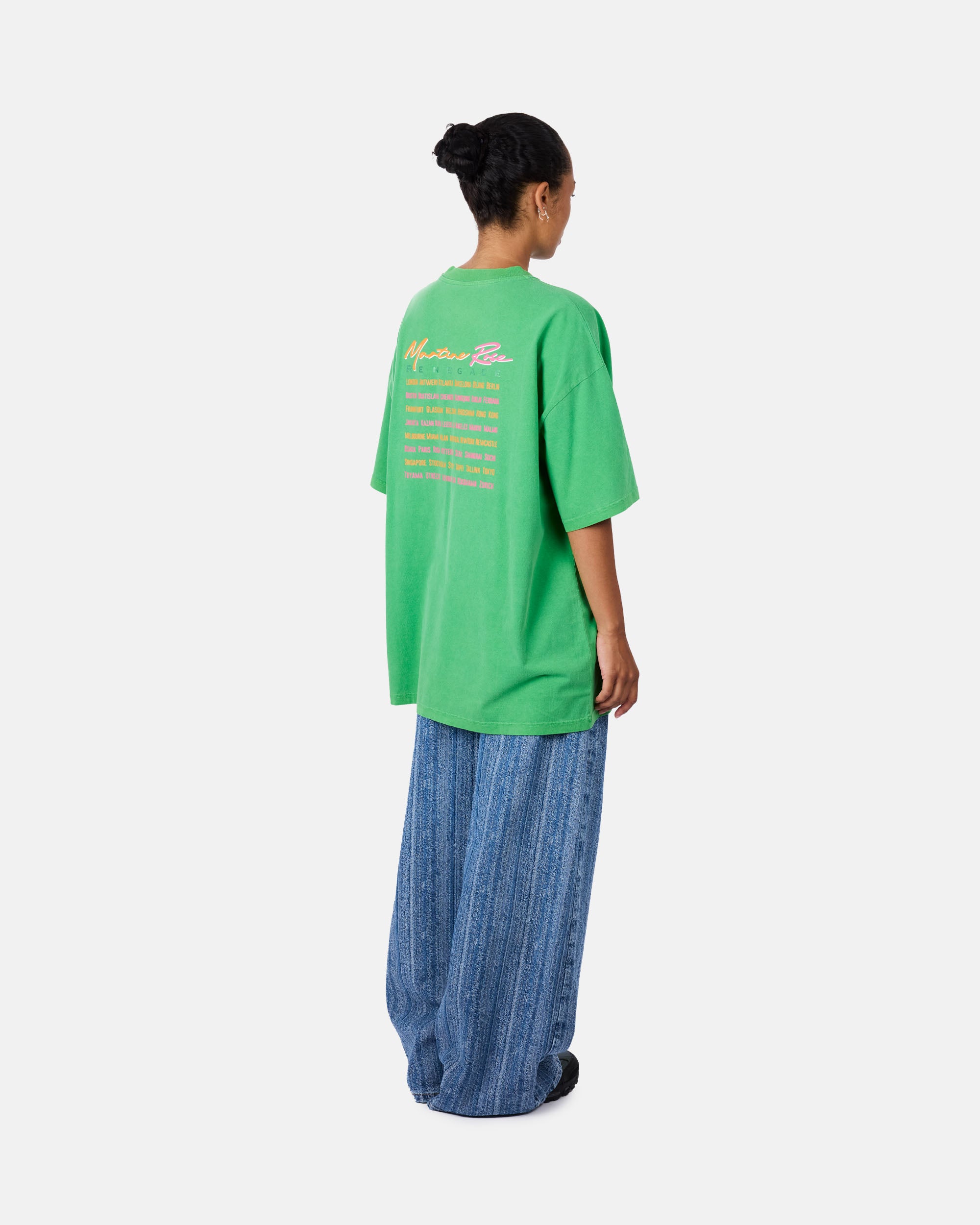 Martine Rose Oversized T-shirt GREEN 621JE01400H