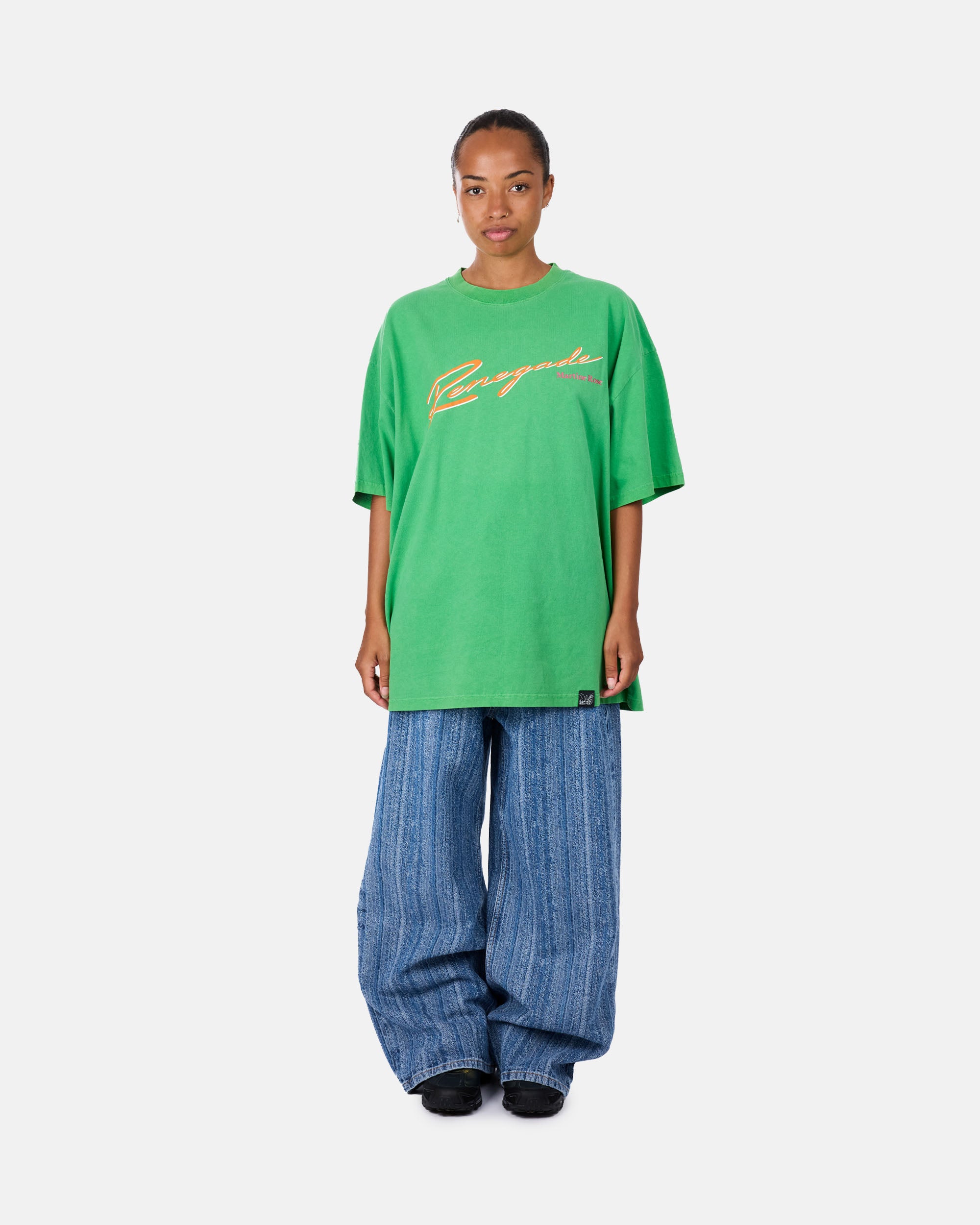 Martine Rose Oversized T-shirt GREEN 621JE01400H