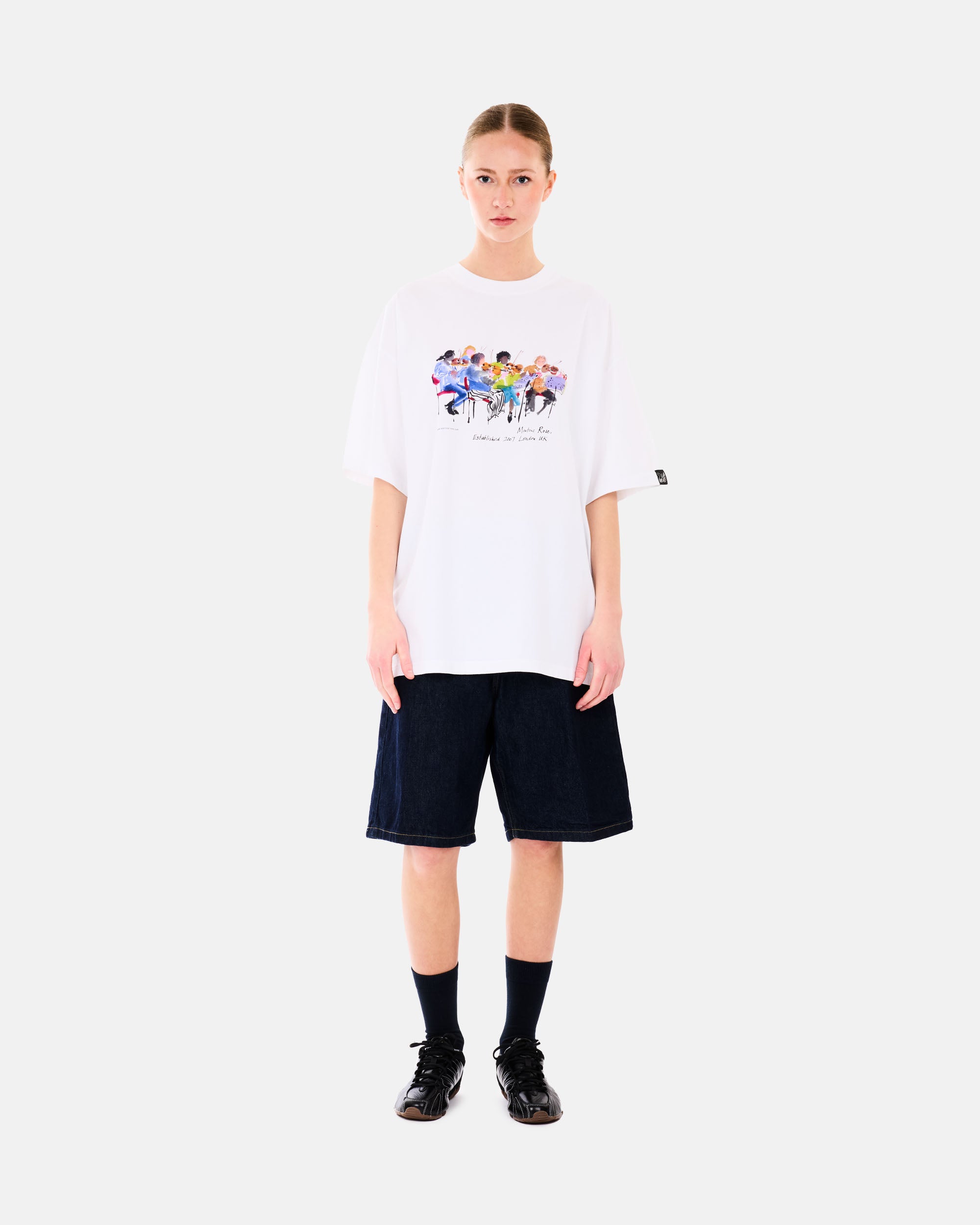 Martine Rose Oversized T-Shirt WHITE WHT 621JE06000O
