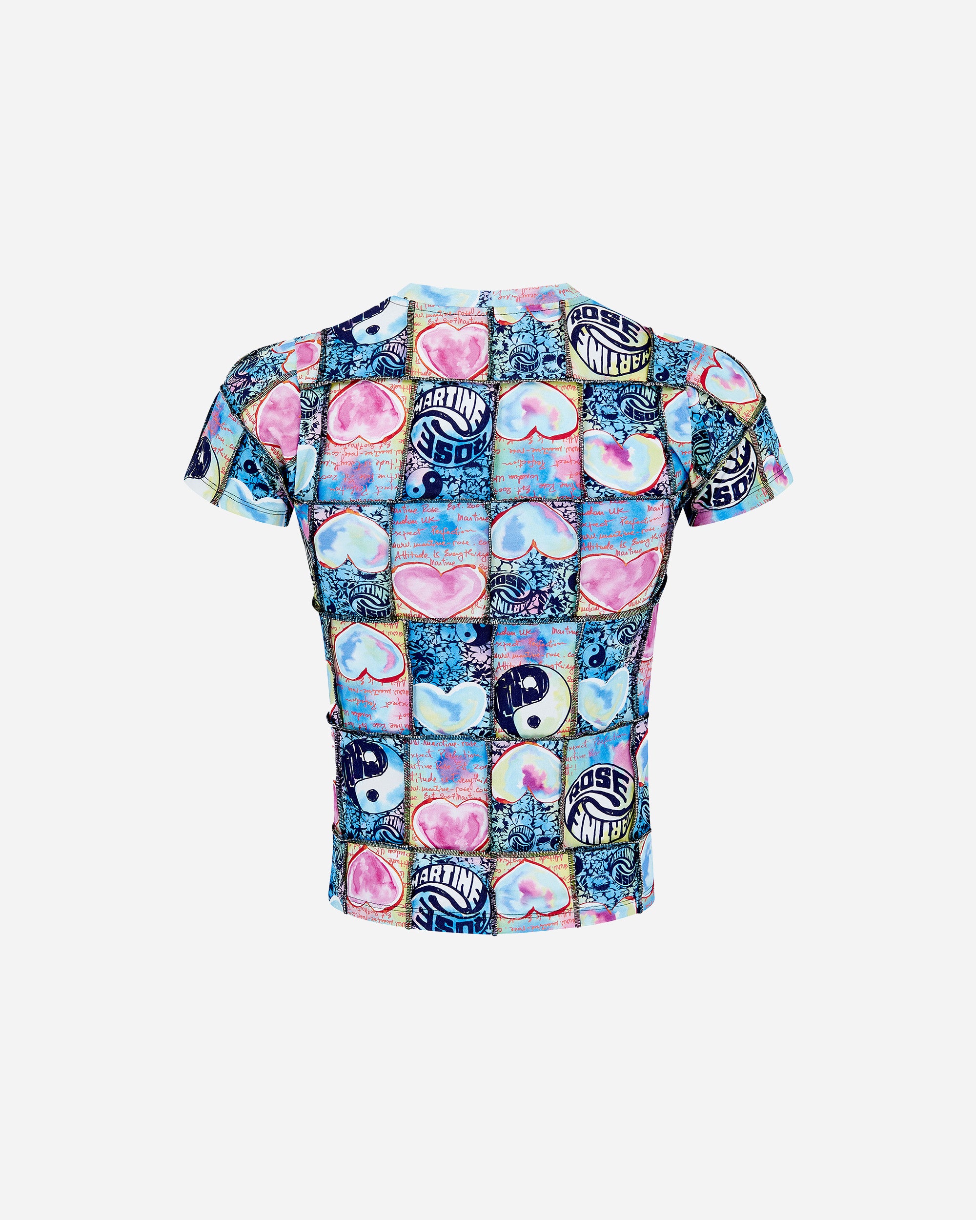 Martine Rose Shrunken T-shirt Blue 629JE08532