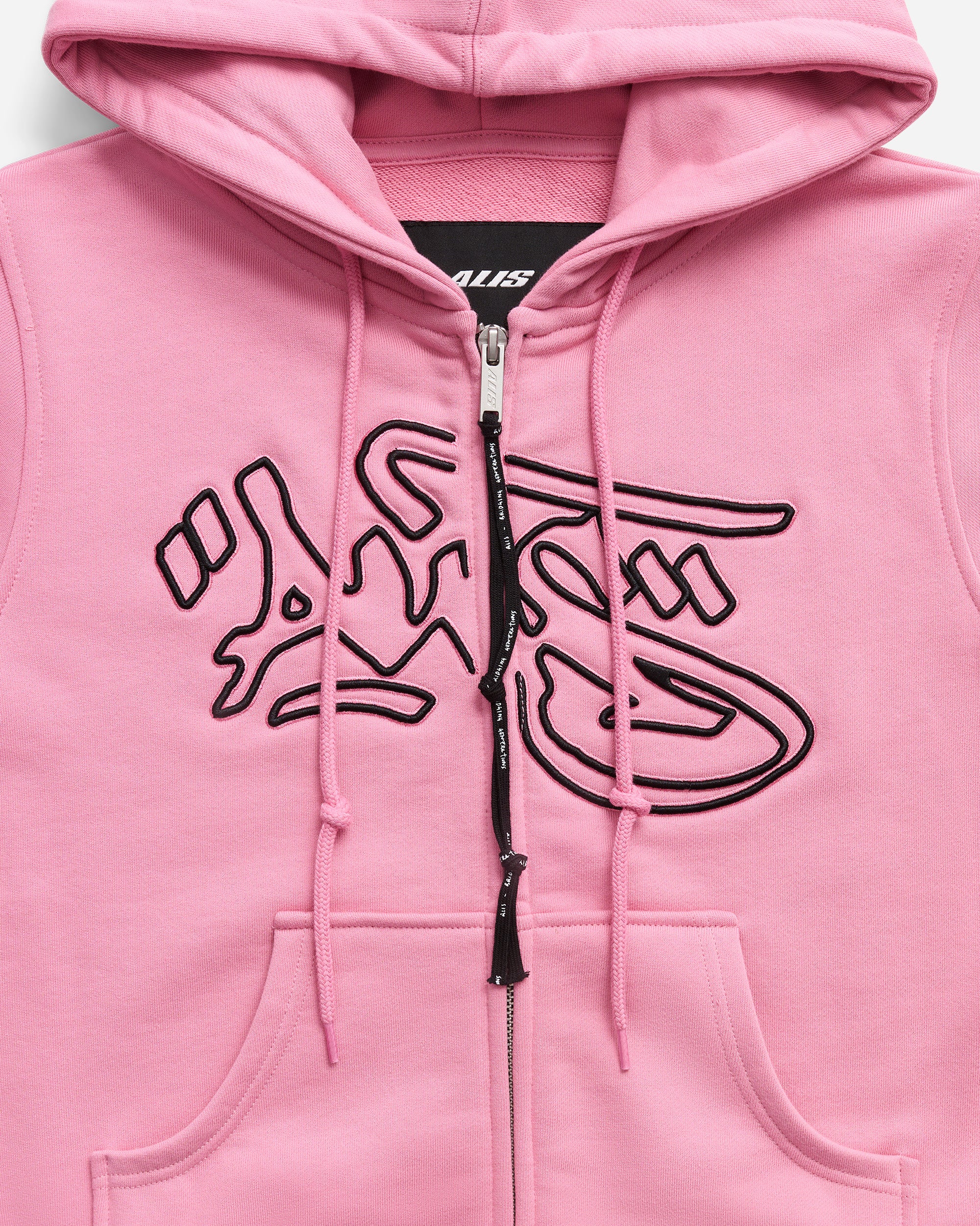 ALIS Lauren Cropped Hoodie Solid Pink 63-04