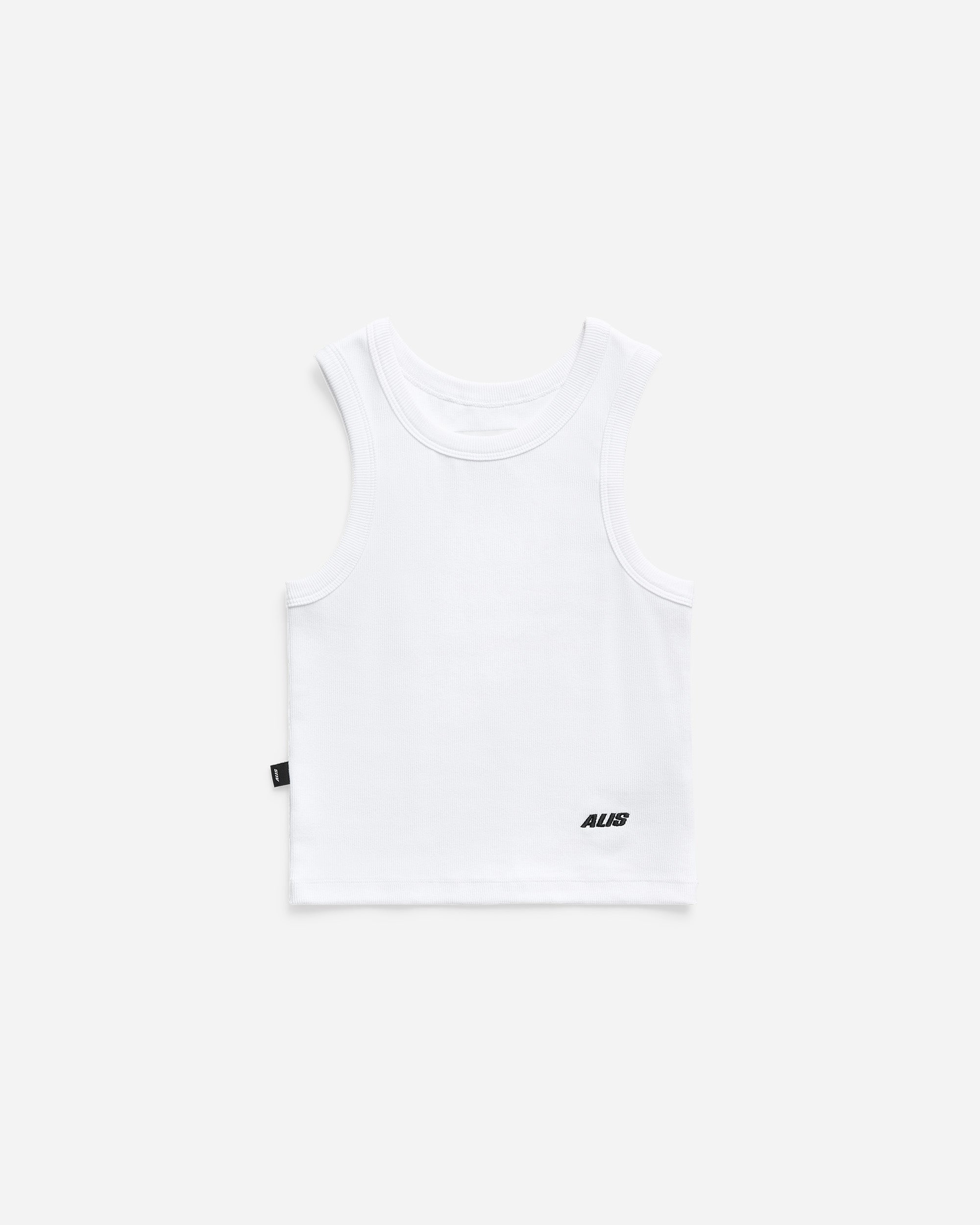 ALIS Whitney Baby Tank Top Solid White 73-02