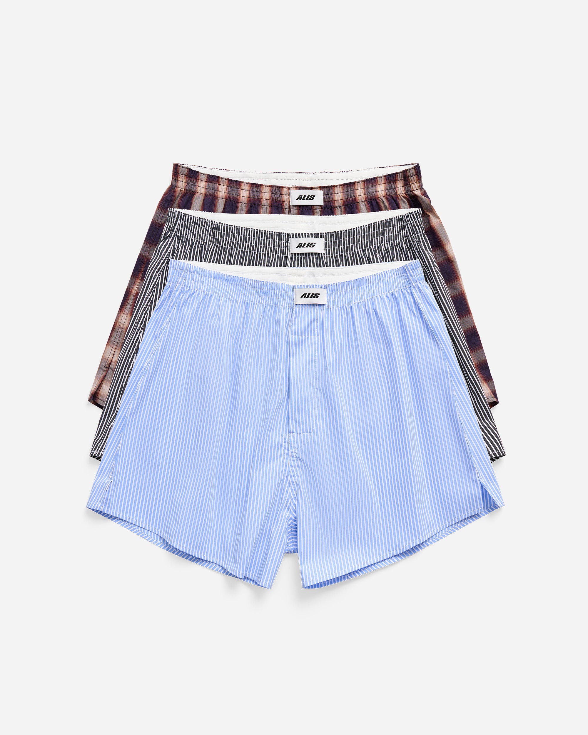 ALIS Sulley Cotton Boxer Shorts (3-Pack) Various 83-27