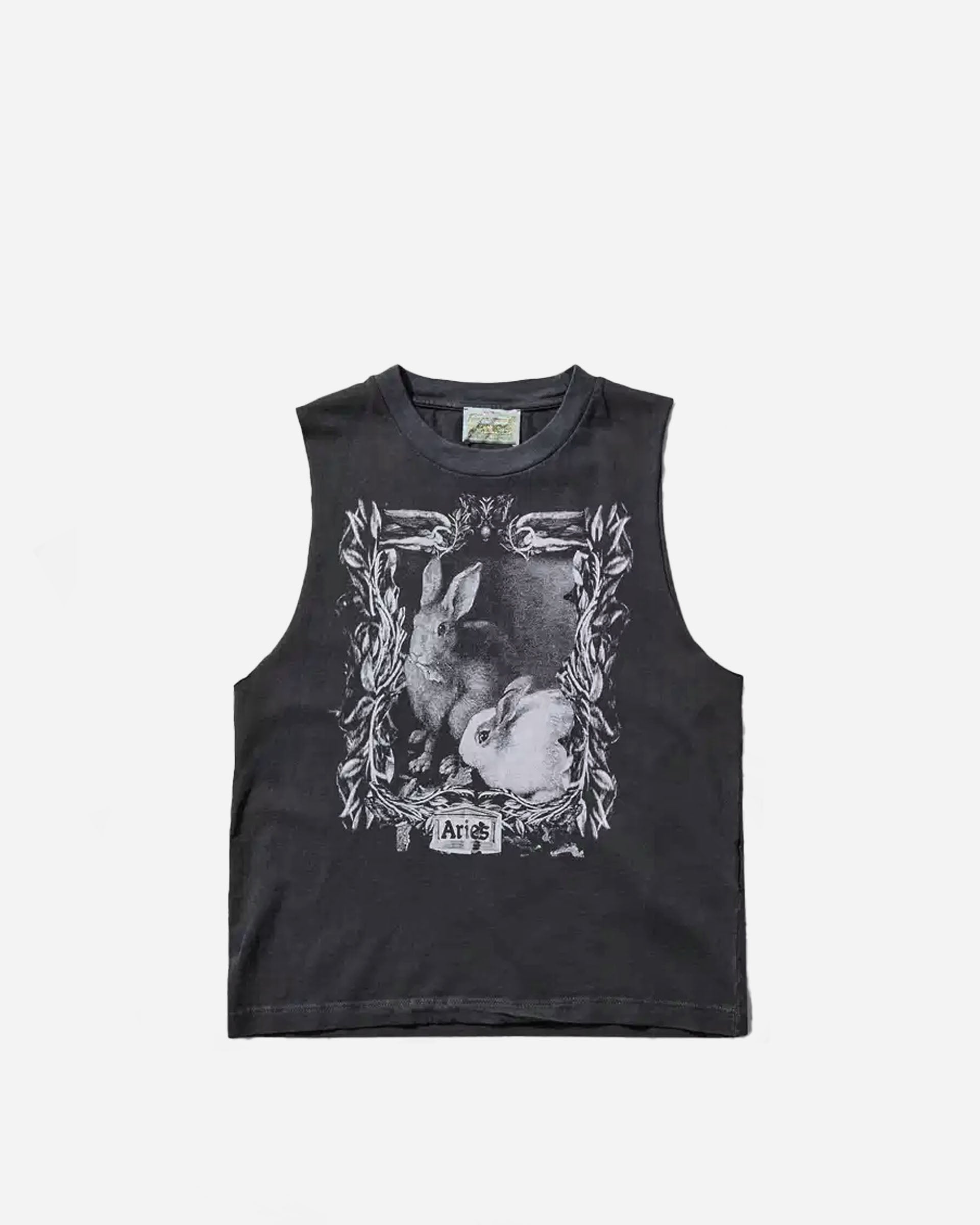 ARIES Faded Bunny Muscle Vest Black AR4002903