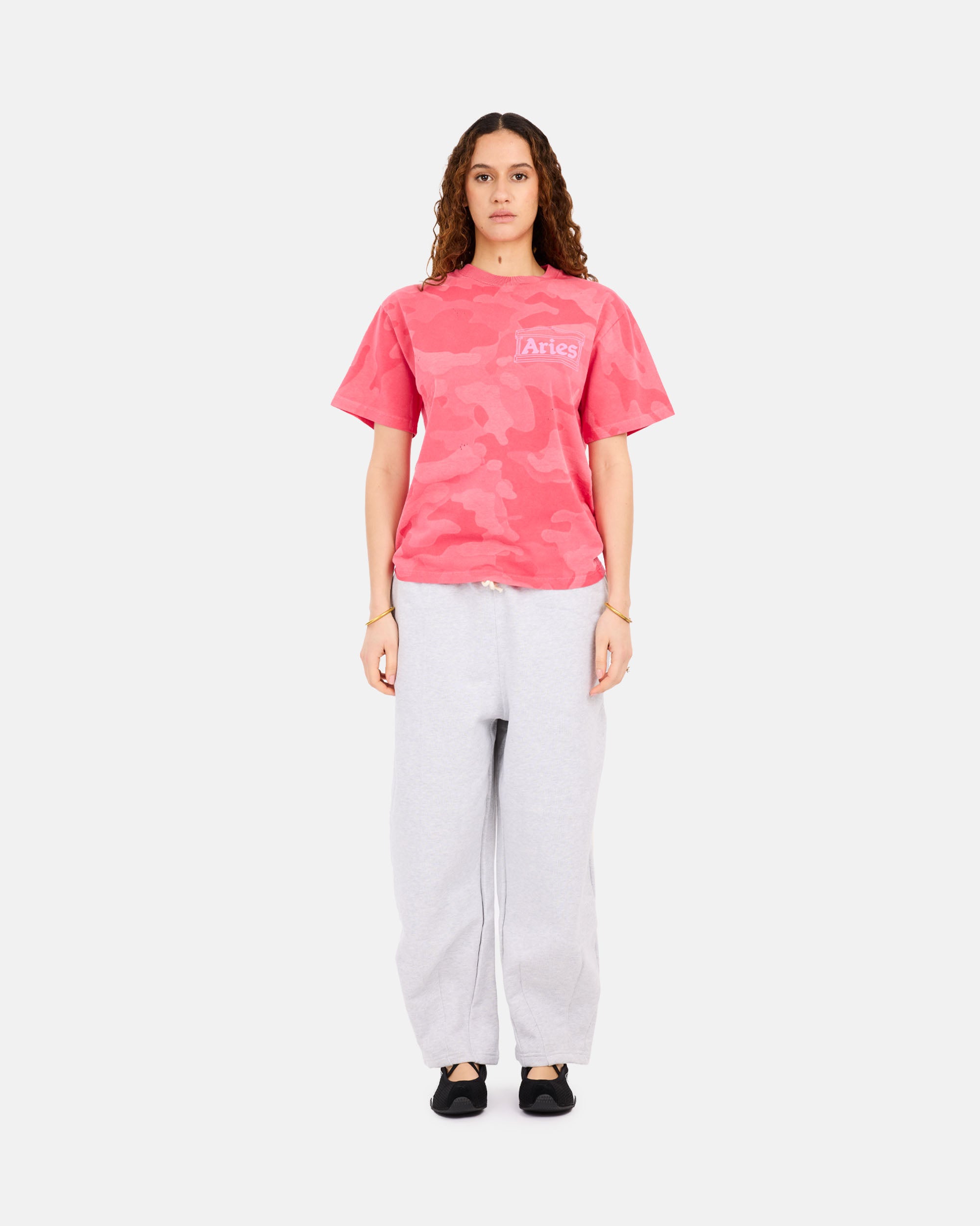 ARIES Aged Camo Ss Tee Pink AR6000105-PK