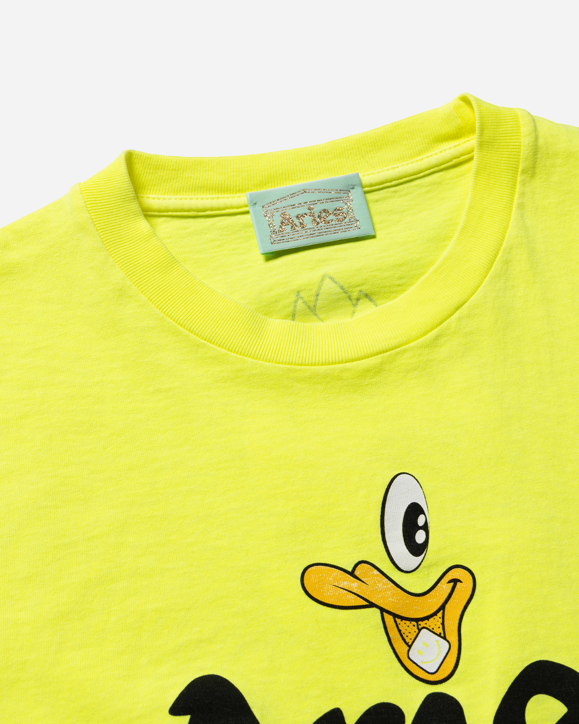 ARIES Aged Aye Duck Fluoro T-Shirt Safety Yellow AR6001402-YLW