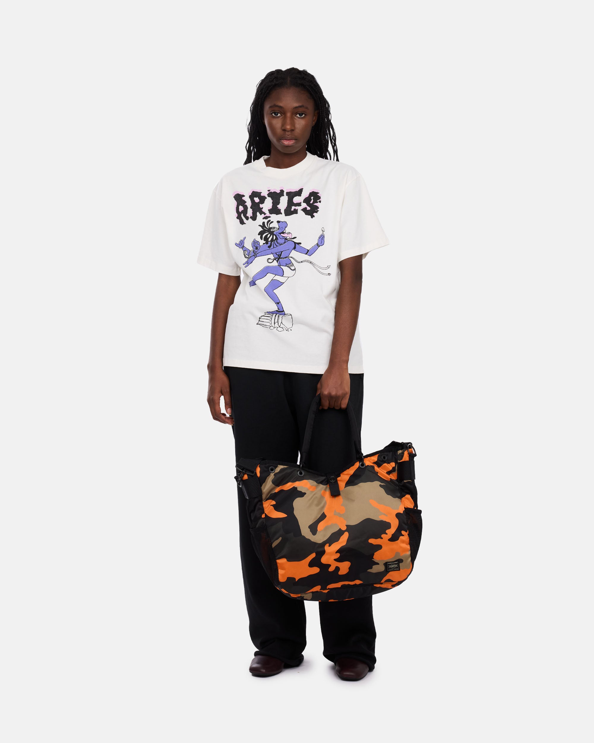 Porter Yoshida & Co. Ps Camo 2way Tote Bag WOODLAND ORANGE 384-08300-23