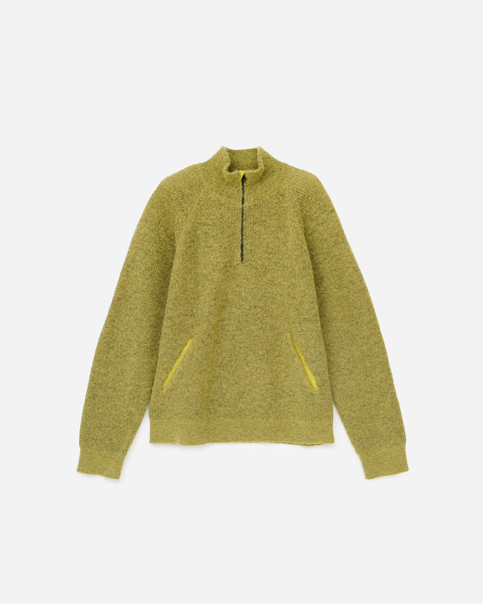 Hiking Patrol Essence Mohair Mixed Knit Top Yellow AW25104-Yellow