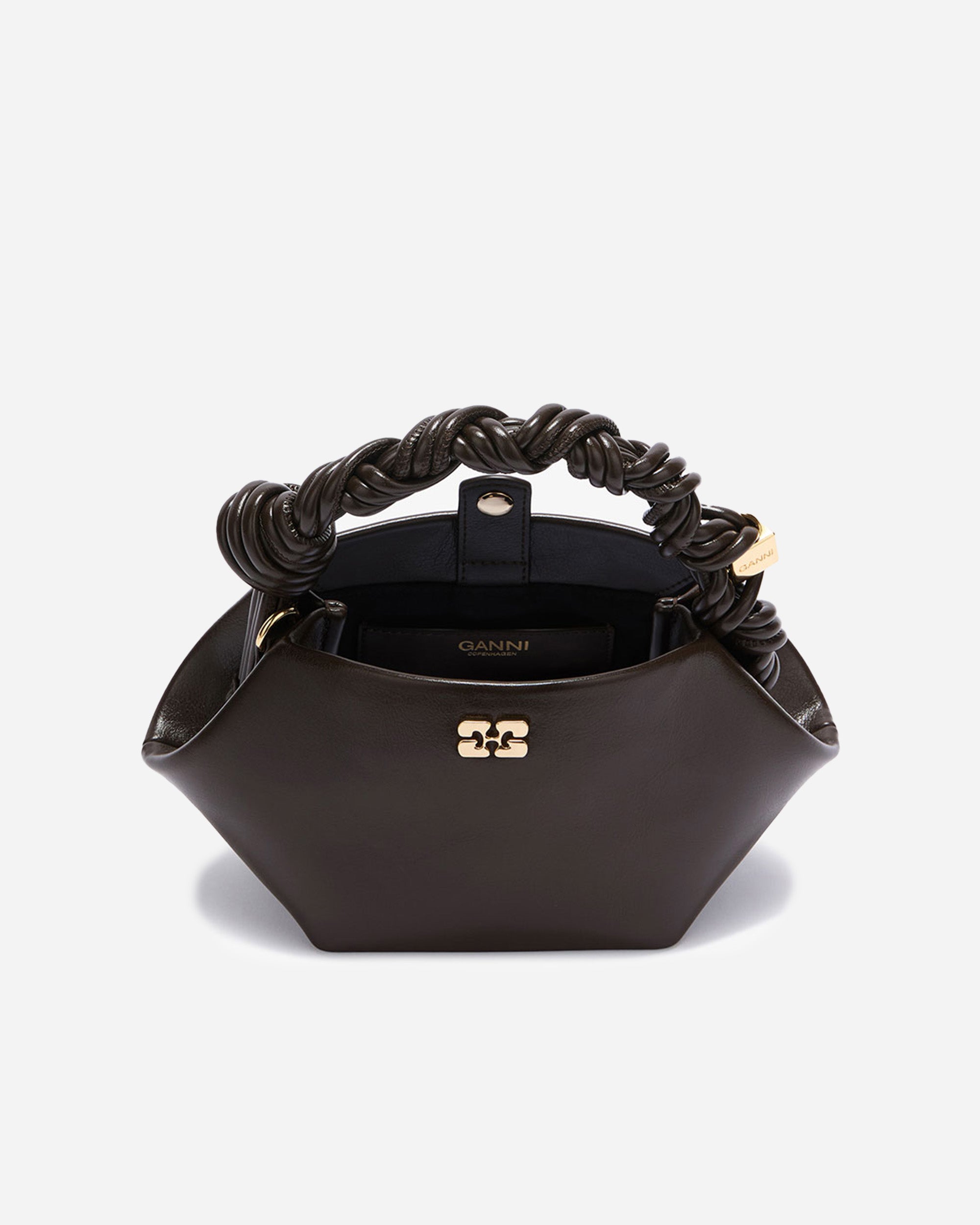 GANNI Bou Mini Crinkle Oleatex Dark Olive B2100046-826