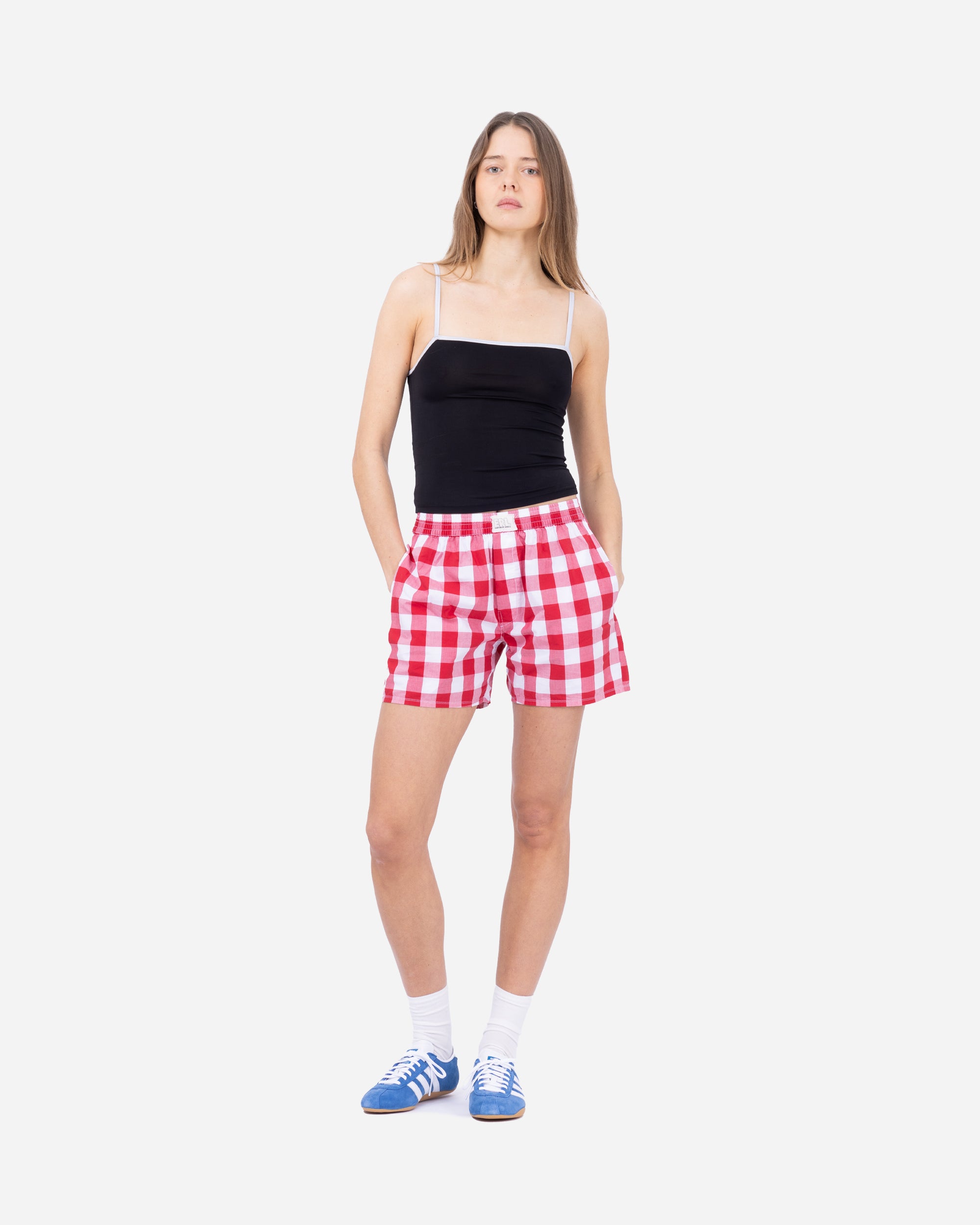 ERL Gingham Boxers RED ERL10UW01-1
