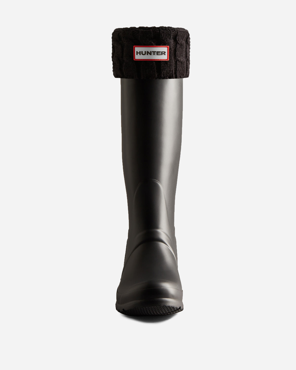 Hunter 6 Stitch Cable Tall Boot Sock BLACK HXRU0045251HB