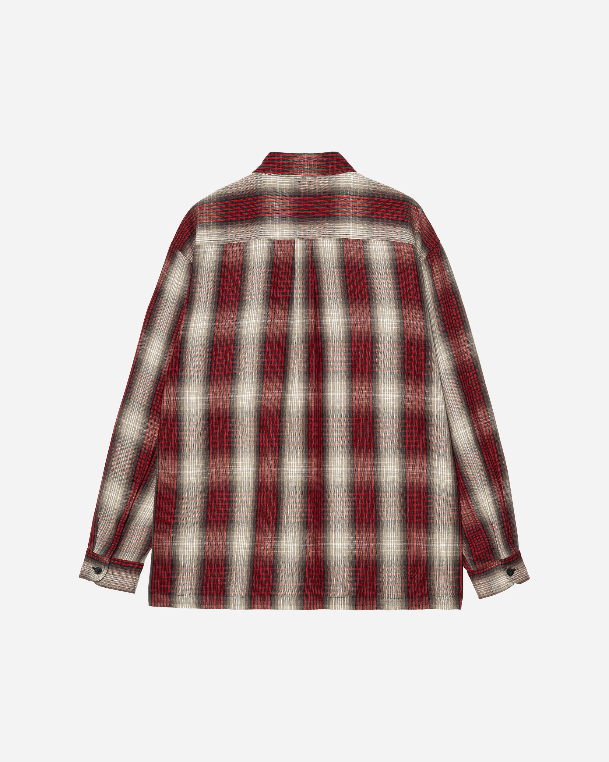 Carhartt WIP Longsleeve Harlin Shirt Acrylic Plain Weave Harlin Check, Chili Pepper I035954-3I2.XX