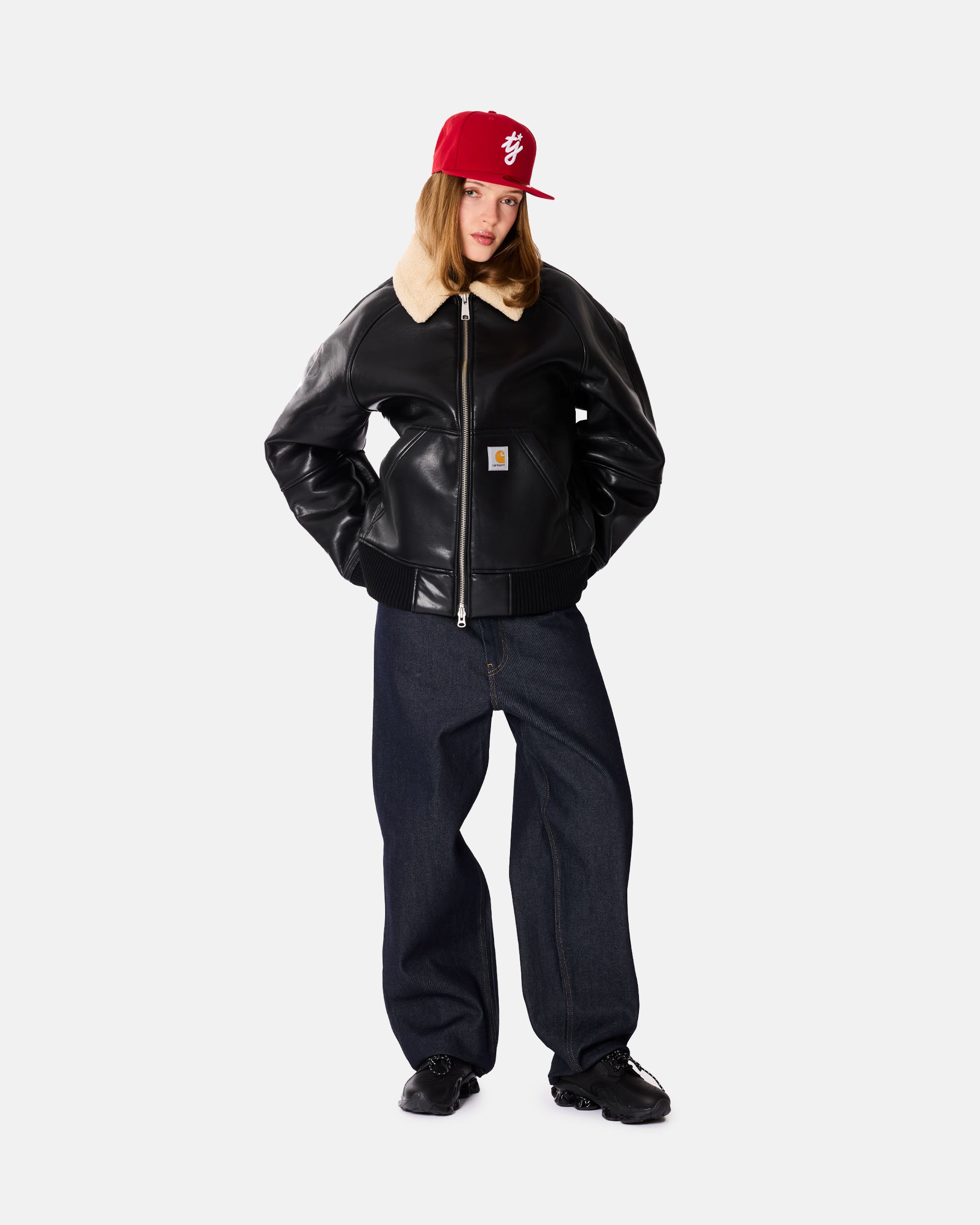 Carhartt WIP Shepton Jacket Polyurethane/Viscose Black / Natural I035974-1LM.XX