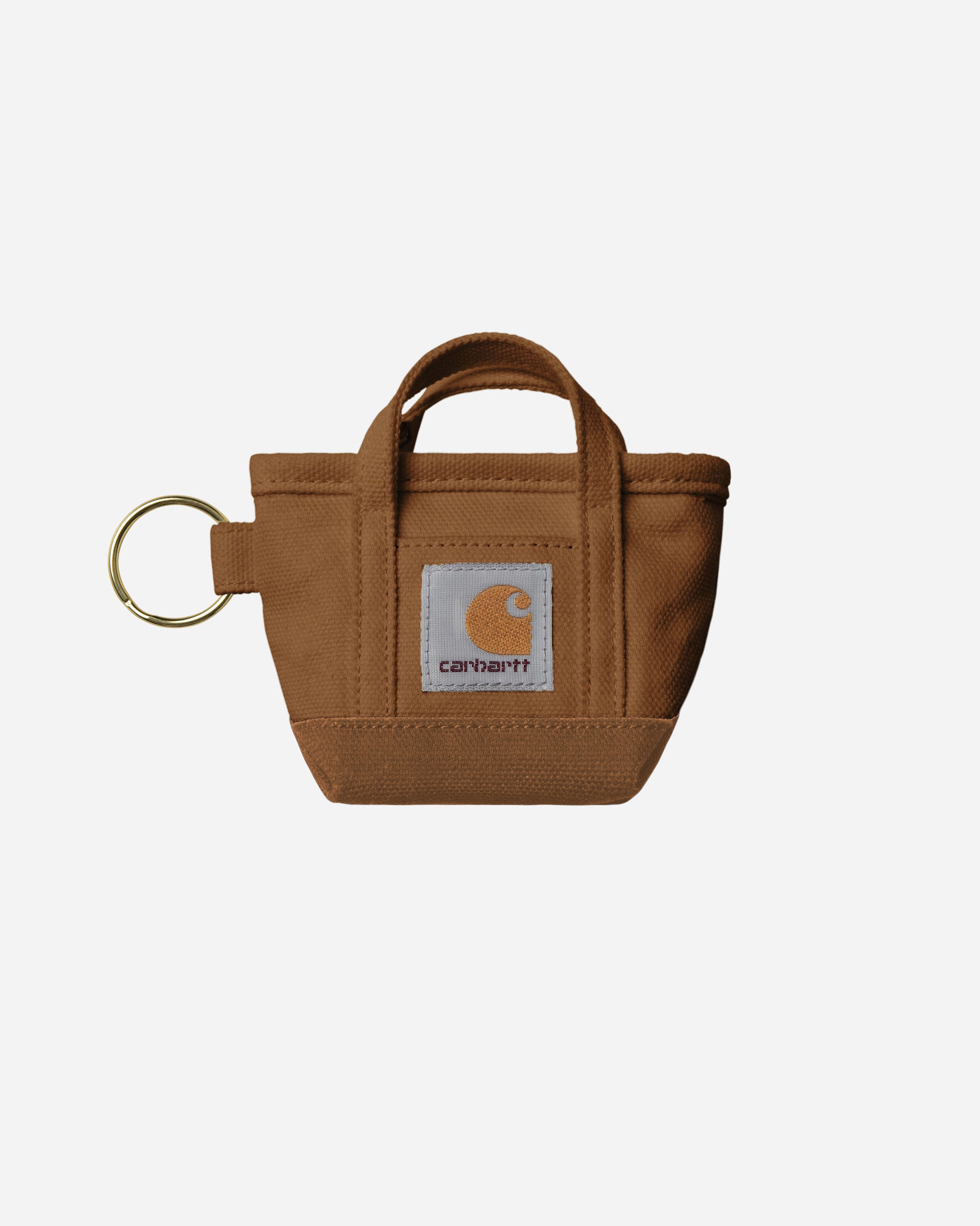 Carhartt WIP Mini Tote Bag Keychain Hamilton Brown I036418-HZ.XX