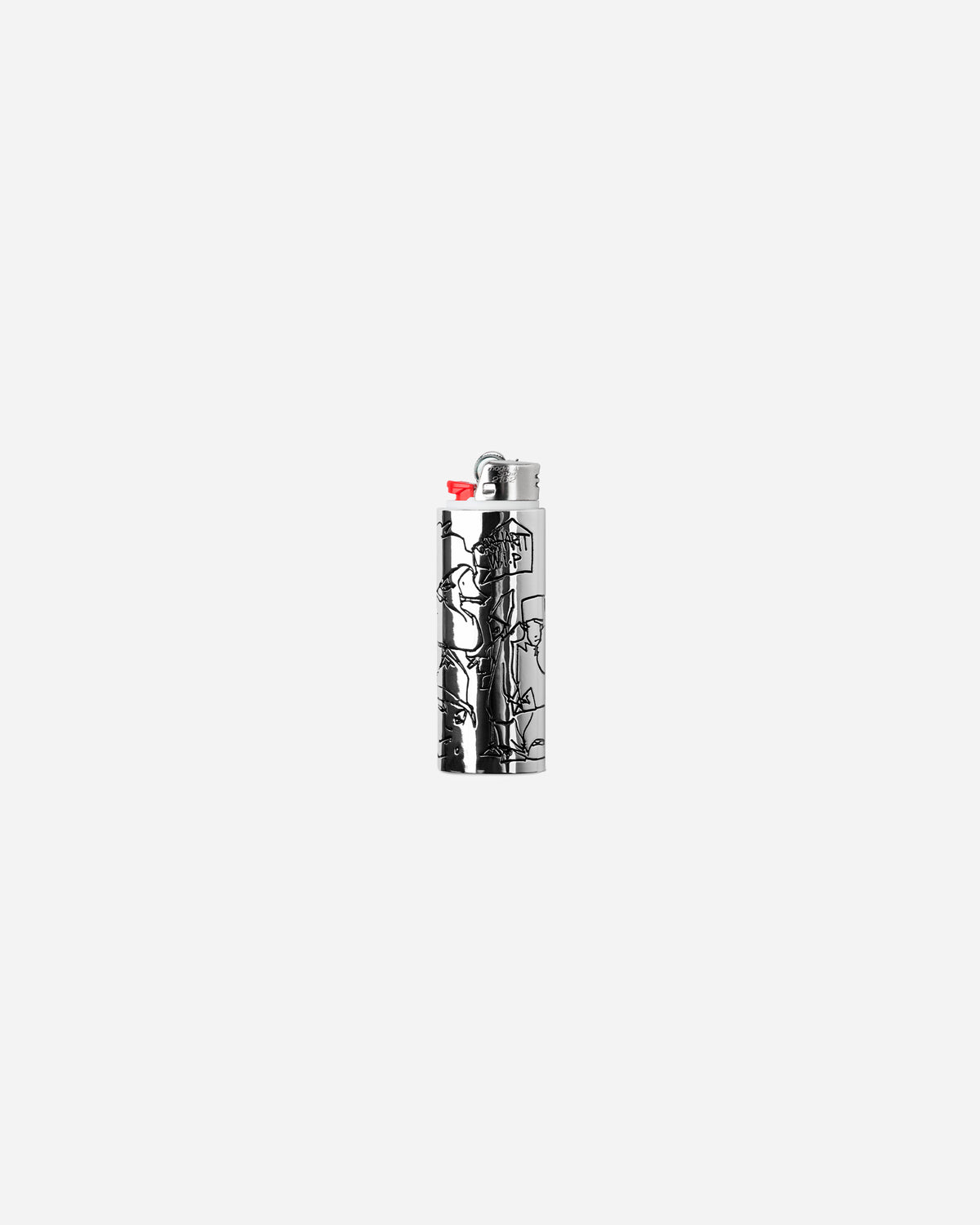 Carhartt WIP Blinkerfluid BIC Metal Lighter Case Silver I037381.95XX