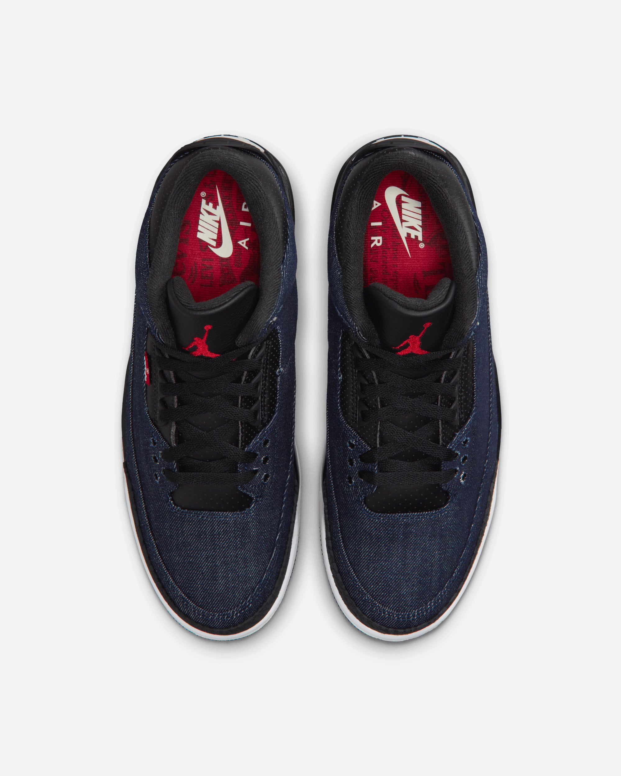 Jordan Brand Air Jordan 3 x Levi's® "Indigo and Gym Red" DENIM/BLACK IH7959-400