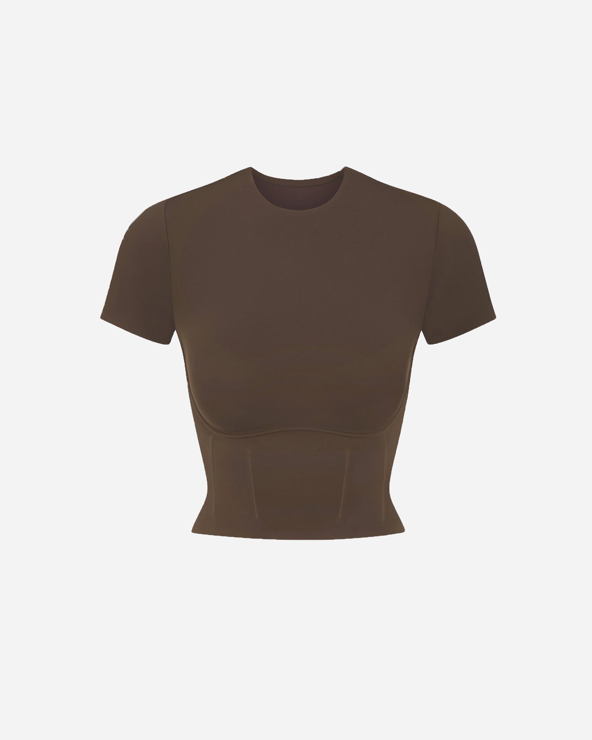 NikeSKIMS Matte Corset Short Sleeve Crop Top