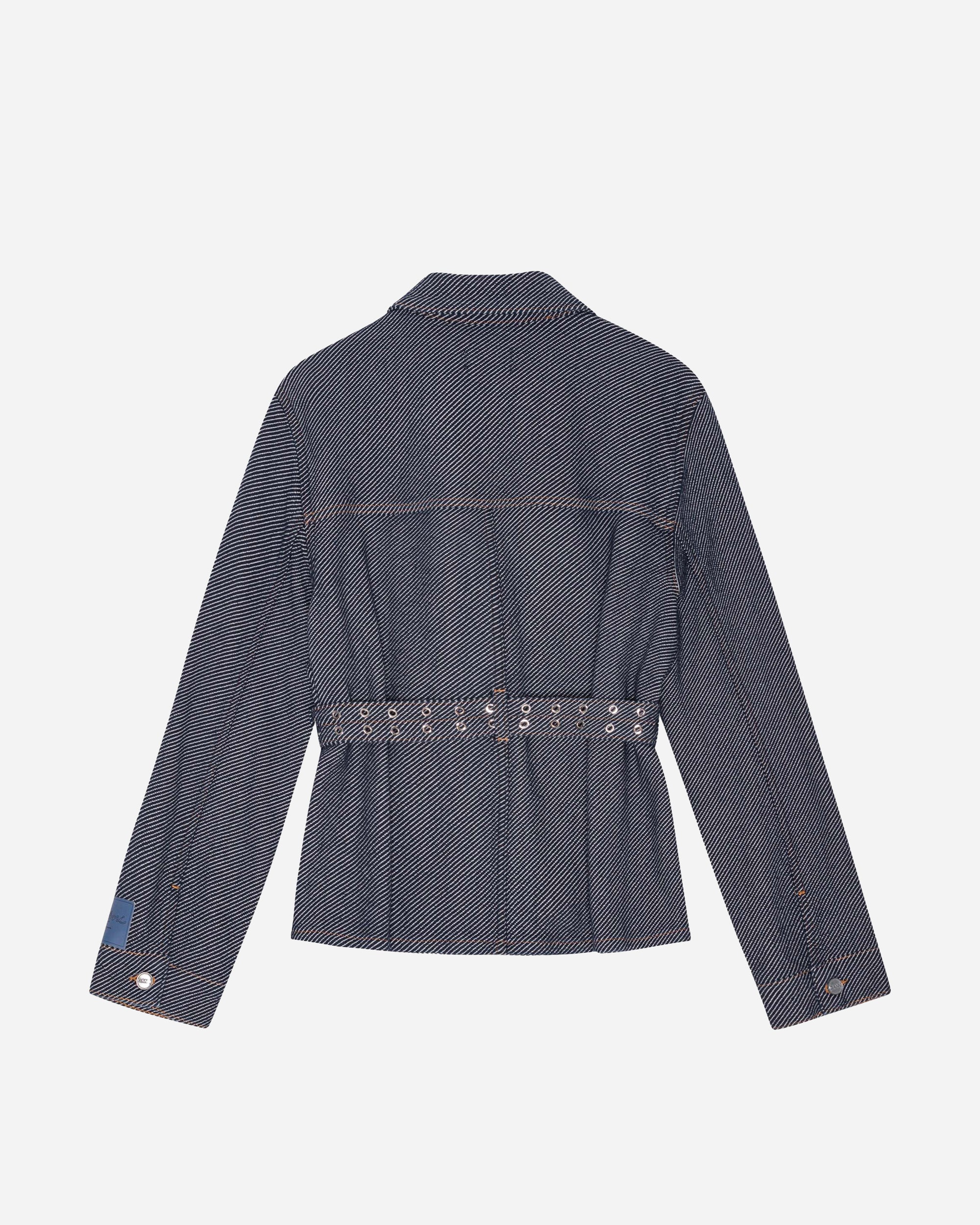 GANNI Heavy Twill Denim Short Jacket Rinse J1687