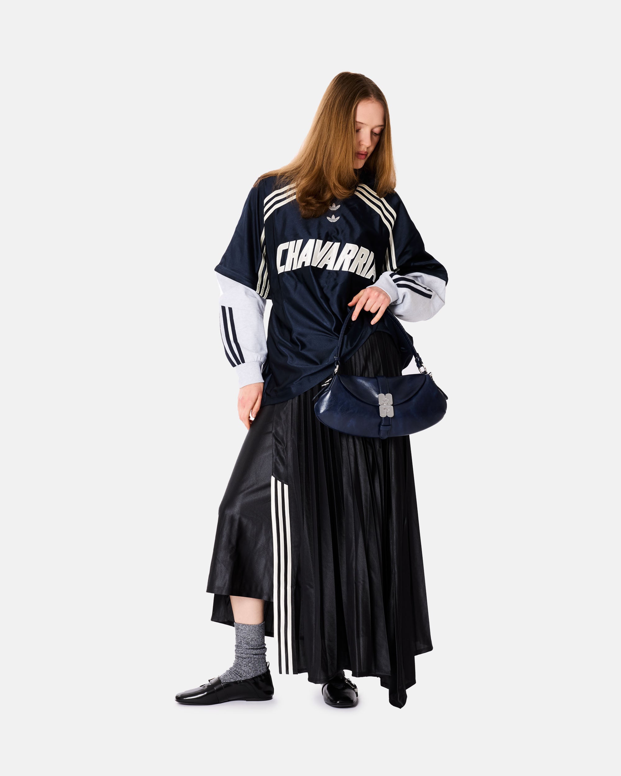 adidas Originals adidas Originals x Willy Chavarria Dazzle Long Sleeve Jersey LEGINK/LGREYH KD1799