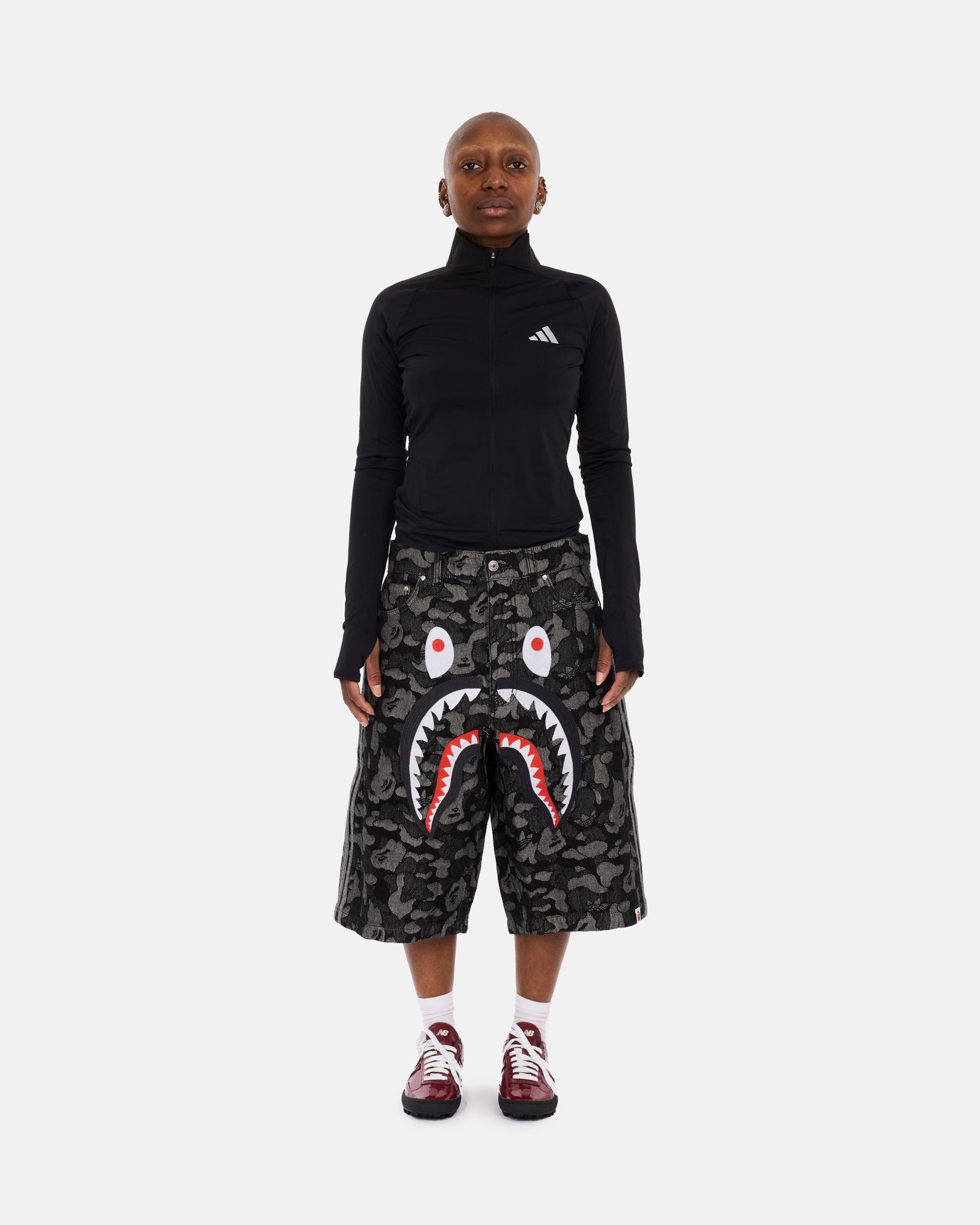 adidas Originals adidas Originals x BAPE Denim Jorts Grey KF4917